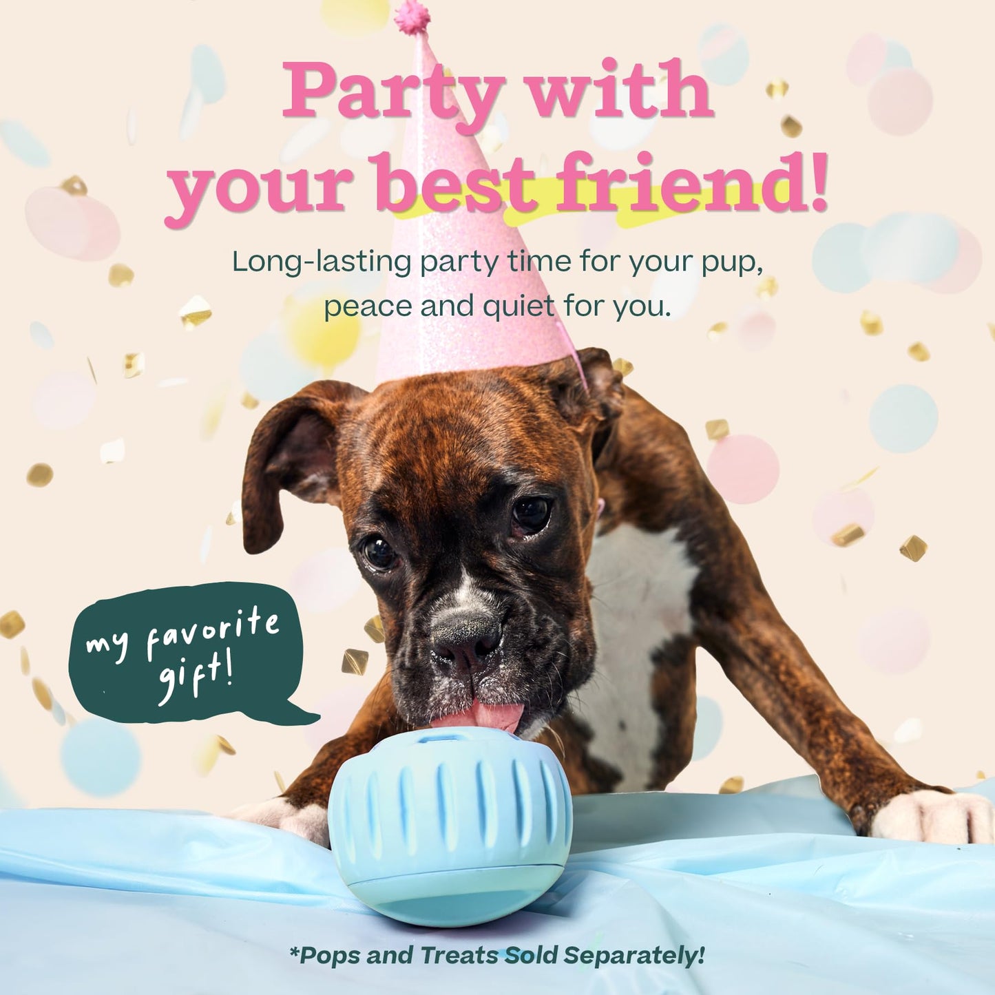 WOOF Pupsicle - Long-Lasting Interactive Dog Toy to Keep Your Pup Busy and Distracted - Safe for Dogs - Low-Mess Design - Dog Toys for Medium and Large Dogs 25-75 lbs