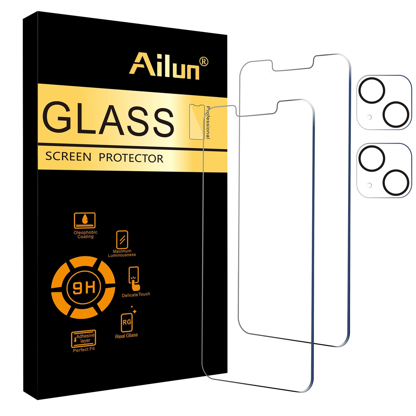 Ailun 3 Pack Screen Protector for iPhone 17 Pro Max [6.9 inch] + 3 Pack Camera Lens Protector with Installation Frame,Dynamic Island Compatible,Case Friendly[Not for iPhone 17/17 Pro/iPhone Air]