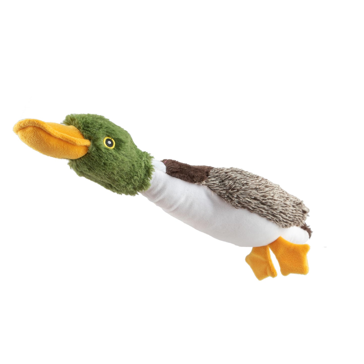 Best Pet Supplies Interactive Squeaky Dog Chew Toy, Ideal Dog Toys for Chewers, Small, Medium & Large Dogs, and Fetch Lovers - Crinkle Duck (Yellow), Large