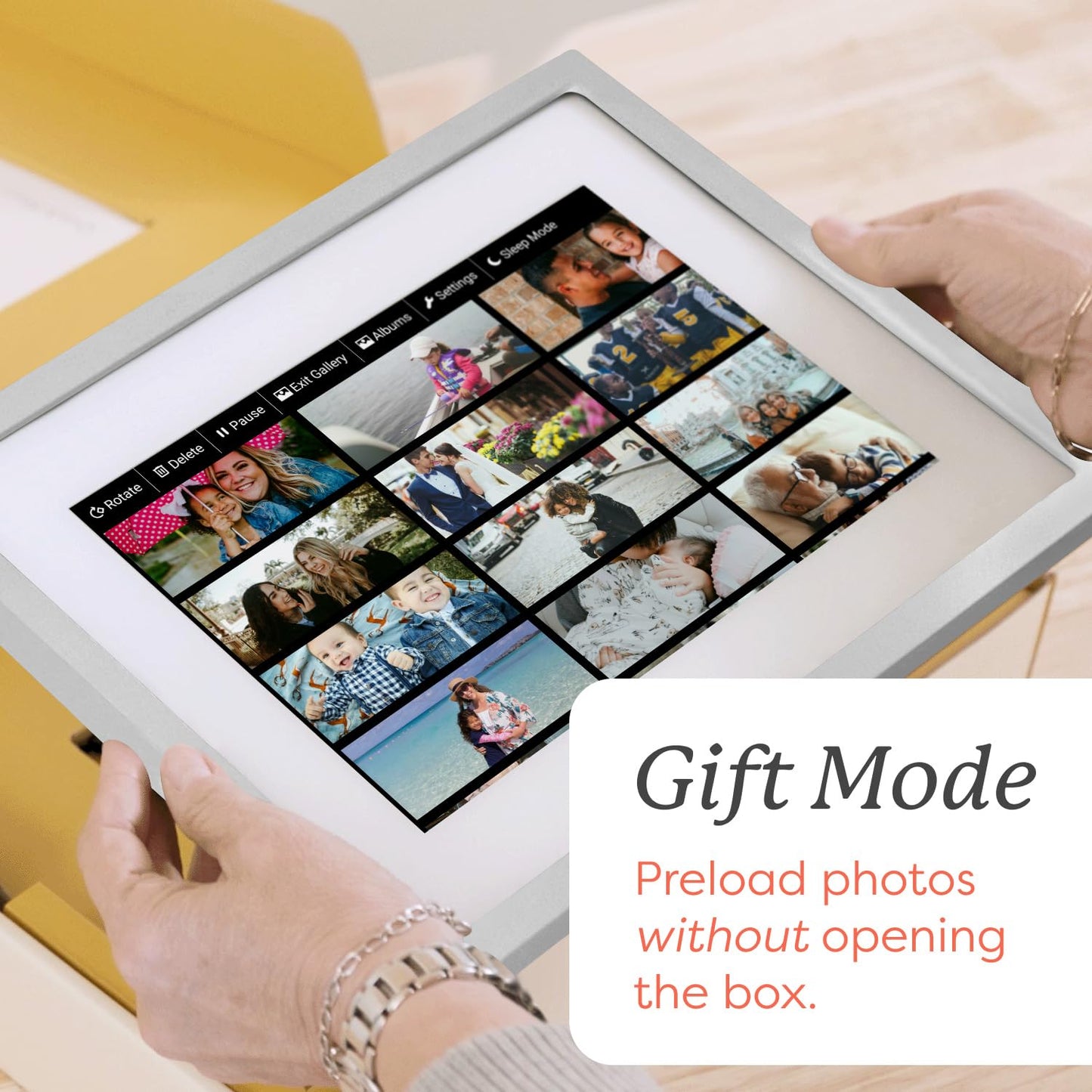 Skylight Frame – WiFi Digital Picture Frame Customer Support, Touch Screen Digital Photo Frame with Easy Setup, Photo Gifts for Parents and Grandparents - 10 Inch Black