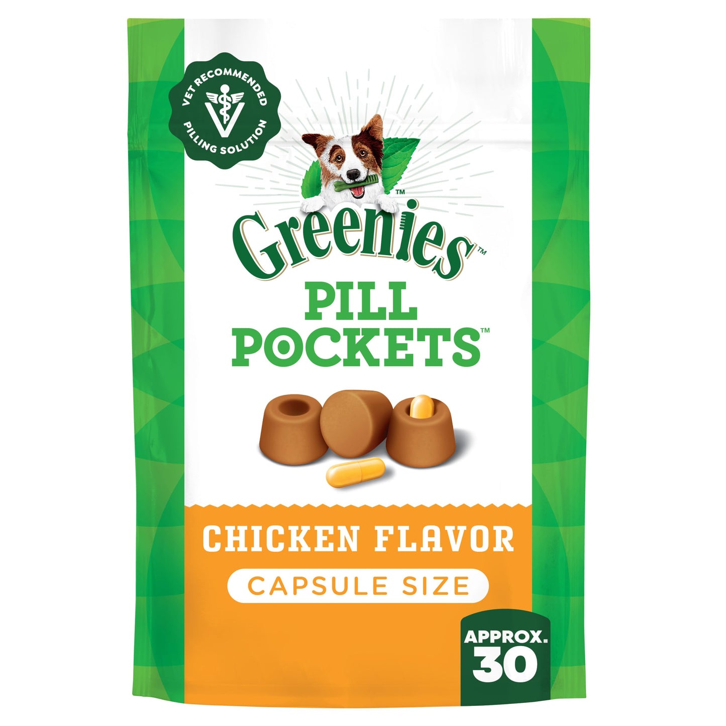 Greenies Pill Pockets for Dogs Large Size, Soft Dog Treats, with Real Peanut Butter, 15.8 oz. Pouch (60 Treats)