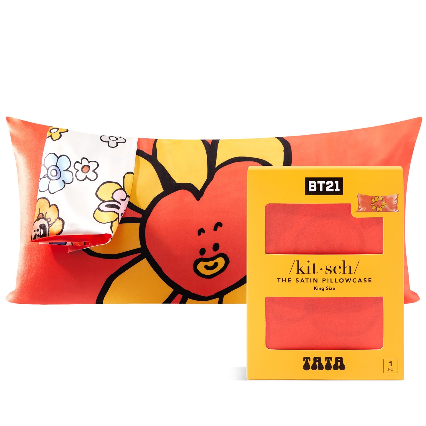 Kitsch x Elf North Pole - Satin Pillowcase with Zipper for Hair & Skin – Softer Than Silk, Cooling Pillow case, Wrinkle-Free, Machine Washable, Queen/Standard (19x26)