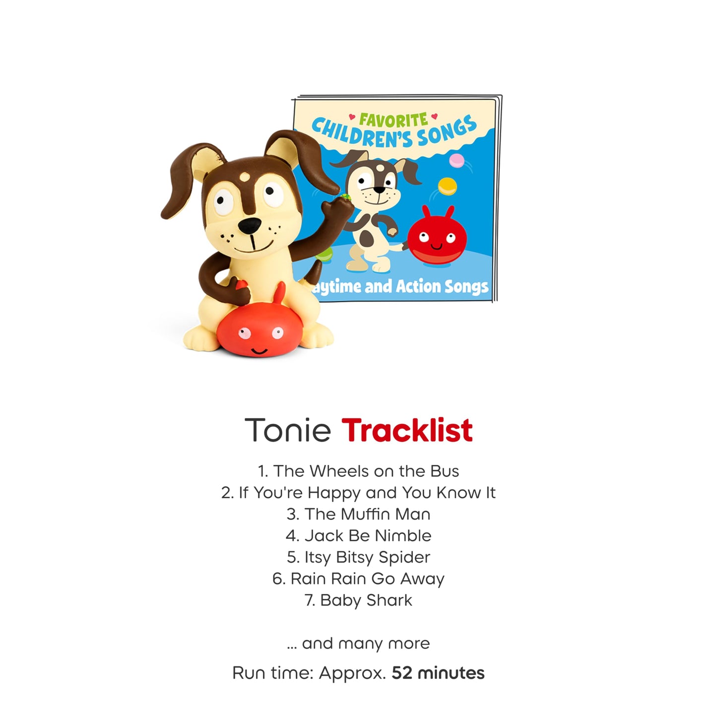 Toniebox 2 Audio Player Starter Set for Kids 1+ with Playtime Puppy - Sunset Red