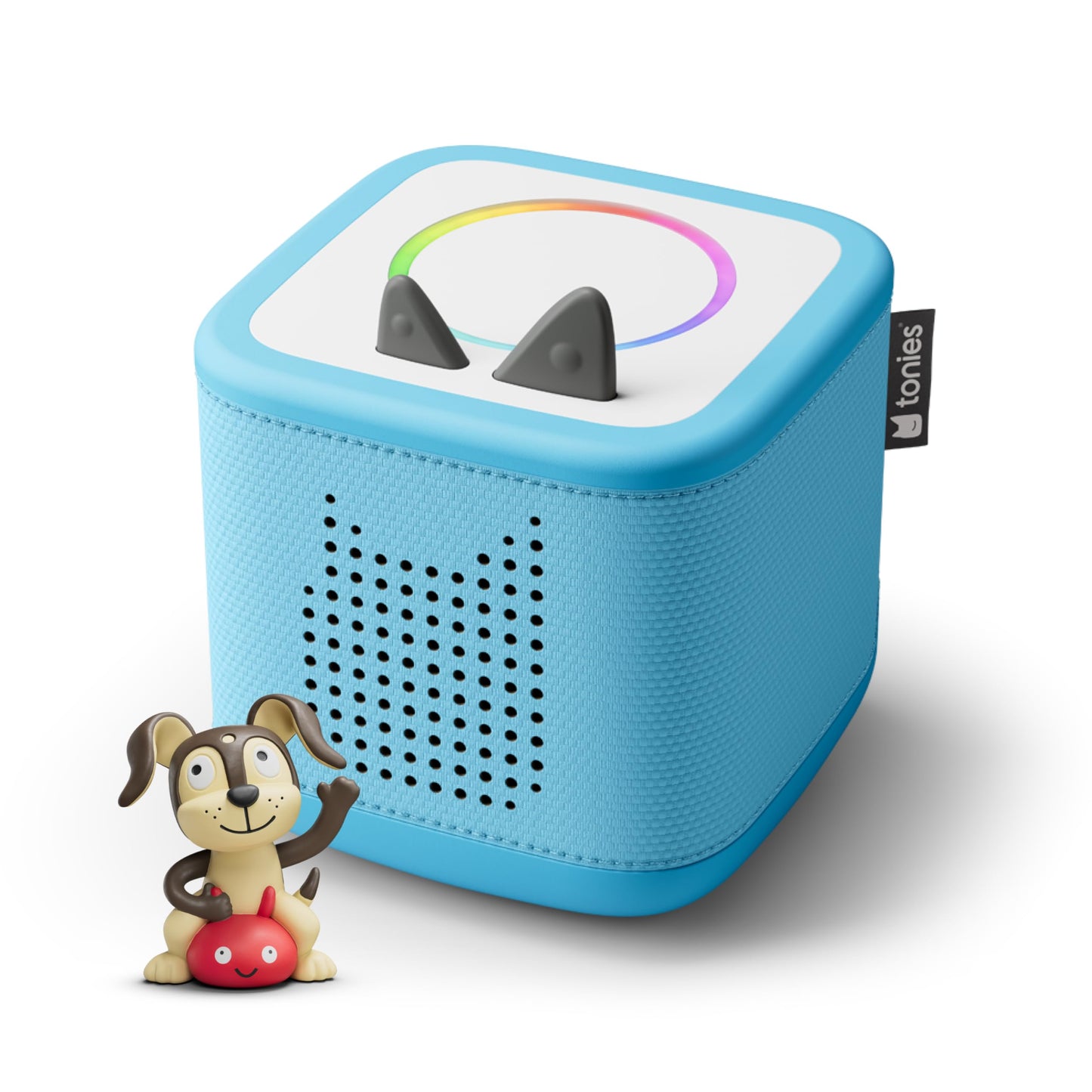 Toniebox 2 Audio Player Starter Set for Kids 1+ with Playtime Puppy - Sunset Red