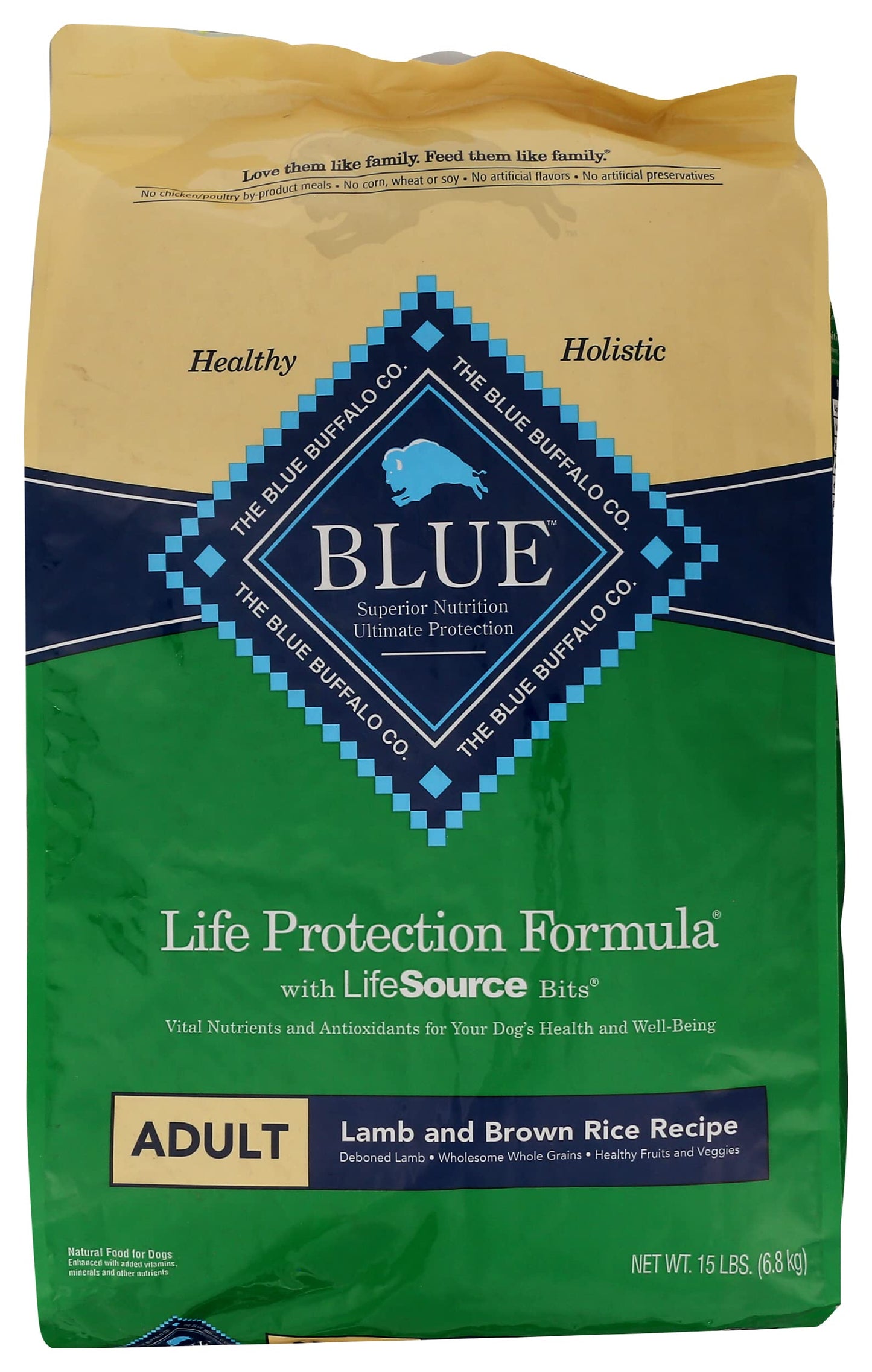 Blue Buffalo Life Protection Formula Natural Adult Small Breed Dry Dog Food, Chicken and Brown Rice 5-lb Trial Size Bag