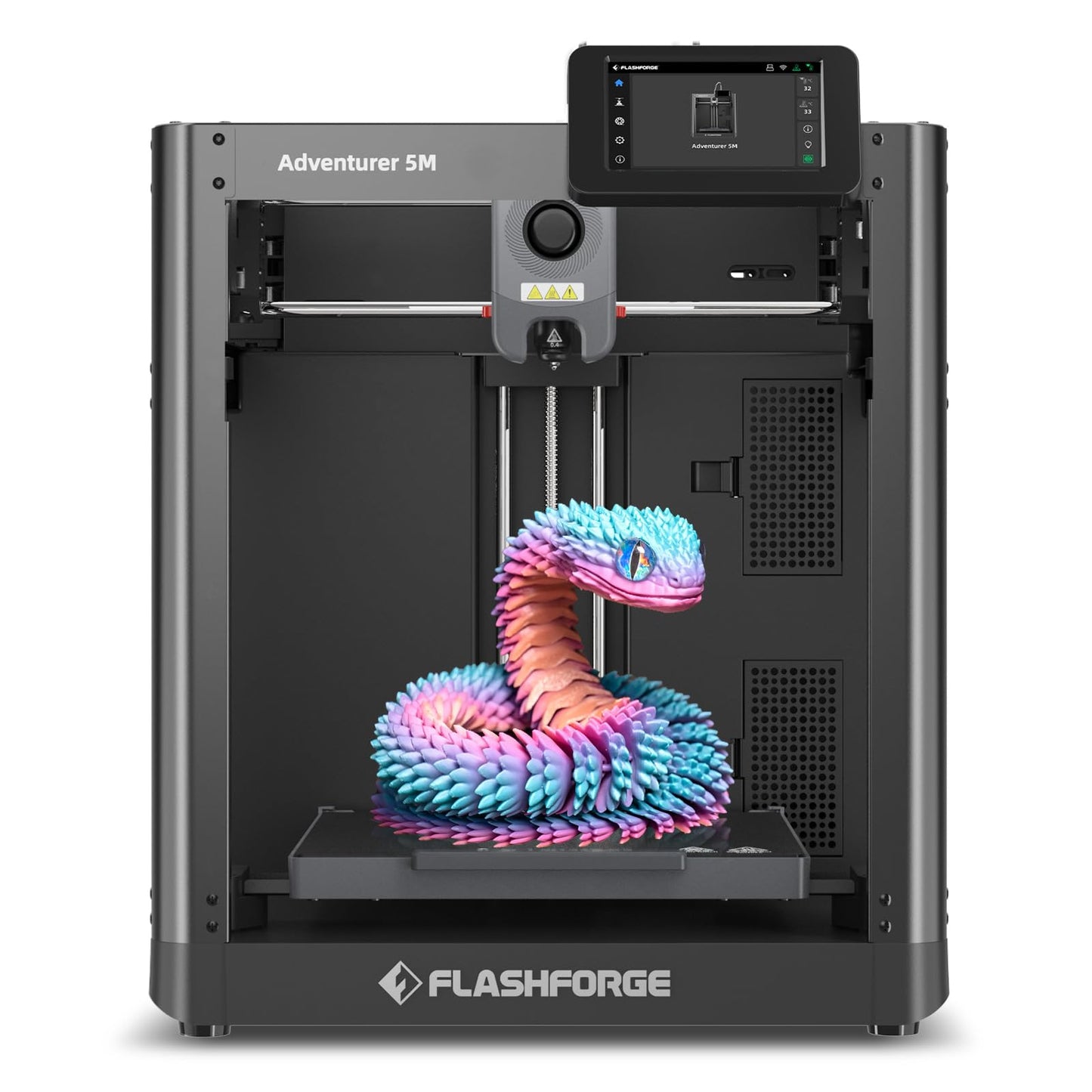 FLASHFORGE Adventurer 5M Pro 3D Printer with 1 Click Auto Printing System, 600mm/s High-Speed, Quick Detachable 280°C Nozzle, Core XY All-Metal Structure, Multi-Functional 220x220x220mm 3D Printer