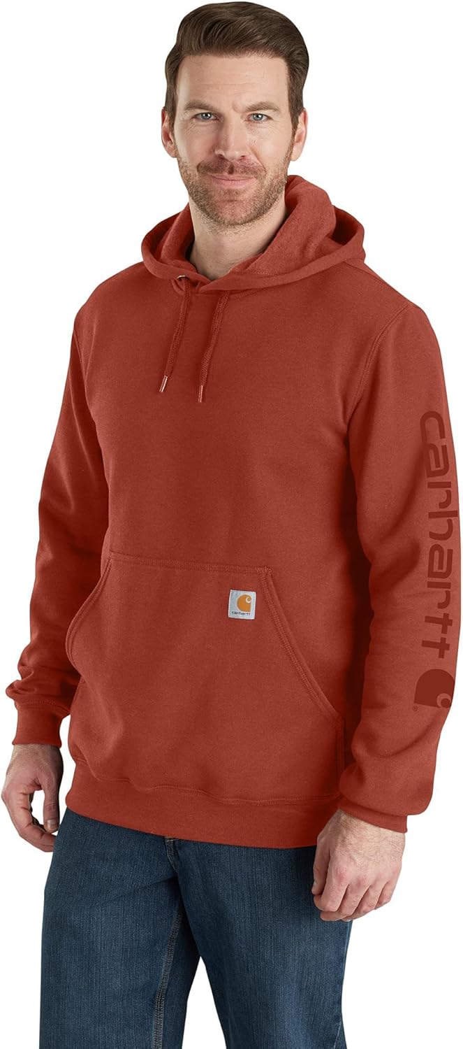 Carhartt Men's Loose Fit Midweight Logo Sleeve Graphic Sweatshirt