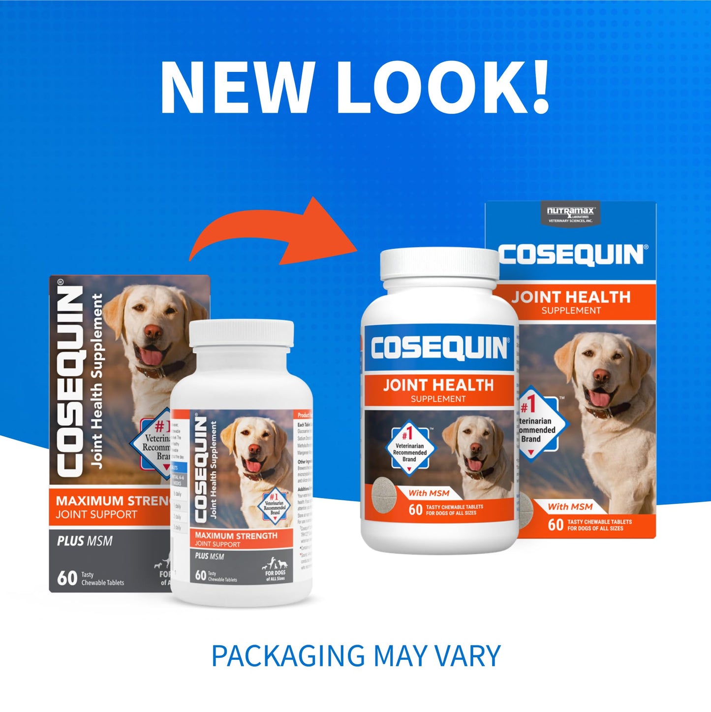 Nutramax Cosequin for Dogs Joint Health Supplement, Contains Glucosamine for Dogs, Plus Chondroitin and MSM, Supports Healthy Joints, For All Breeds and Sizes, Chewable Tablets, 132 Count
