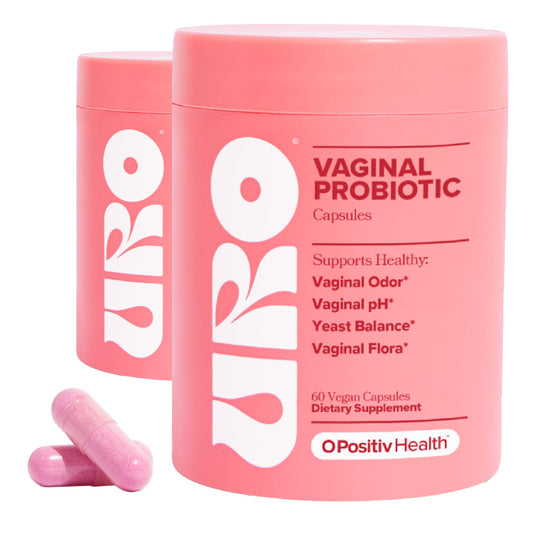 O Positiv URO Vaginal Probiotics for Women pH Balance with Prebiotics & Lactobacillus – Vaginal Health Supplement – Promote Healthy Vaginal Odor & Flora, 60 Count (Pack of 1), 1 Month Supply