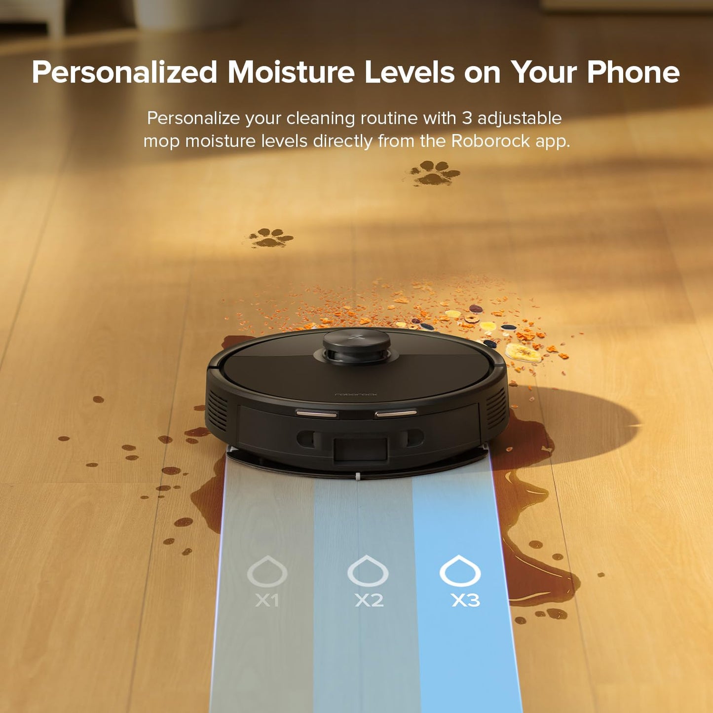 roborock Q7 M5+ Robot Vacuum and Mop, Upgraded from Q5 Max+, Up to 7-9 Weeks Self-Empty, 10000Pa Suction, Dual Anti-Tangle System for Pet Hair & Carpet, PreciSense LiDAR Navigation, App Control, Black