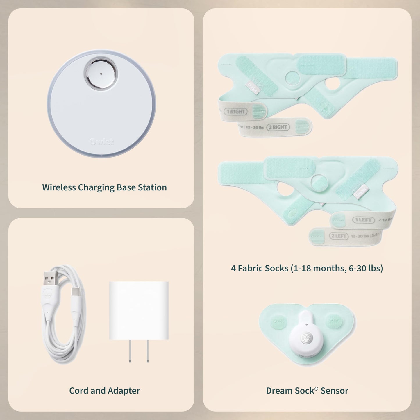 Dream Sock – Smart Wearable Baby Monitor, Infant Pulse Oximeter Tracks Oxygen & Heart Rate | Parents Receive Alerts, Sleep & Health Insights via App | Blue