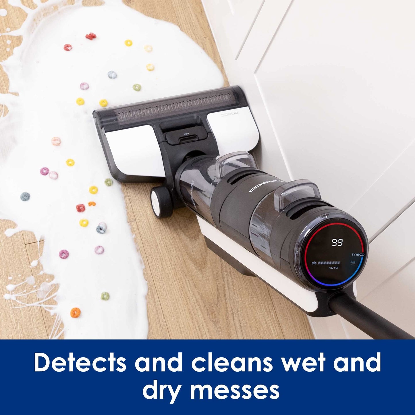 Tineco iFLOOR 3 Breeze Complete Wet Dry Vacuum Cordless Floor Cleaner and Mop One-Step Cleaning for Hard Floors