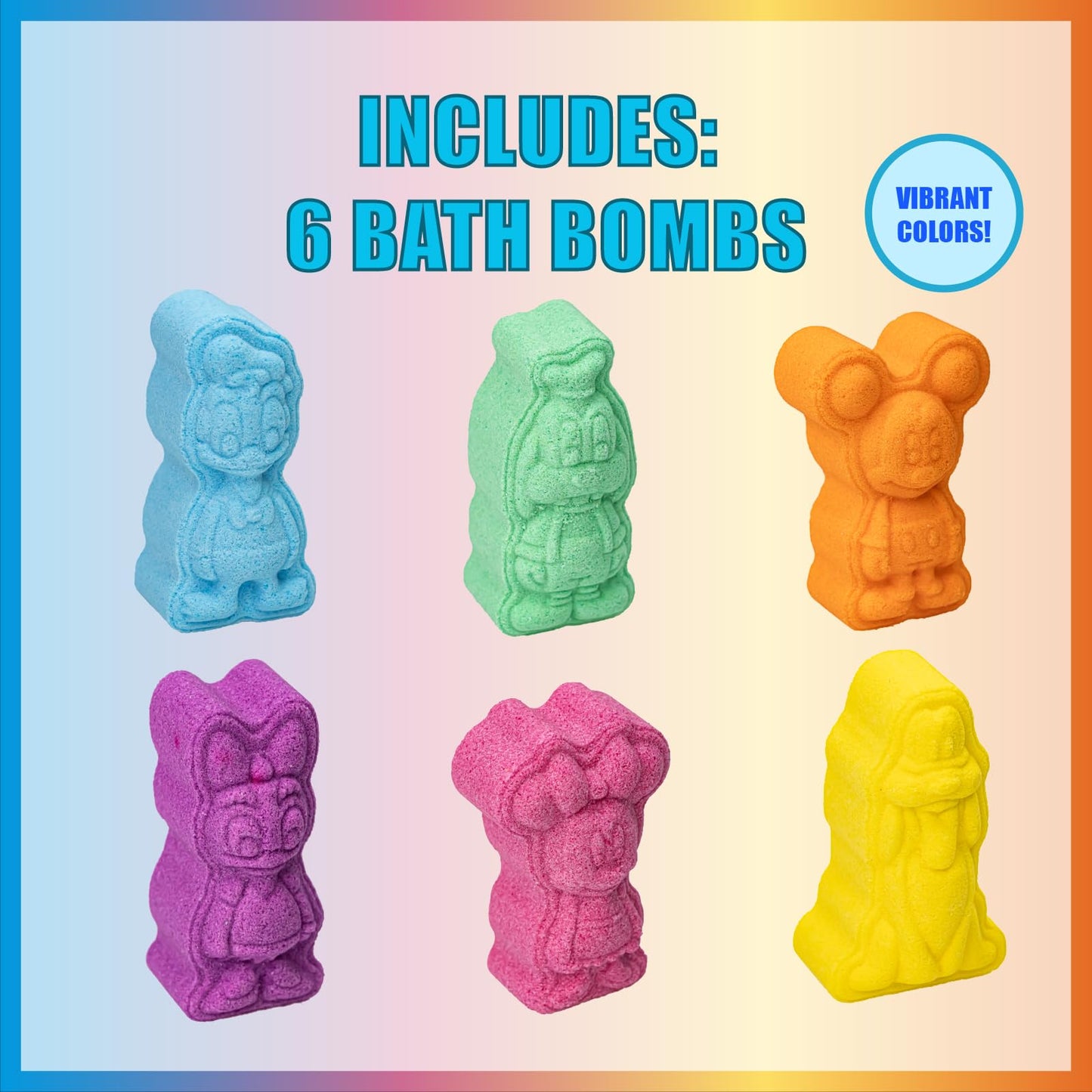 Hot Wheels 6 Piece Bath Bombs for Kids, Bubble Gum Scented, Bath Toys for Kids, Ages 3+, by Townley Girl