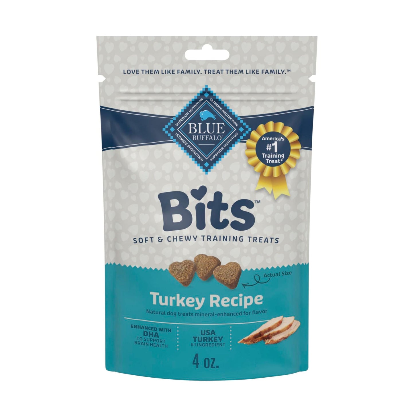 Blue Buffalo Bits Soft Dog Treats for Training, Made With Natural Ingredients & Enhanced with DHA, Chicken Recipe, 19-oz Bag