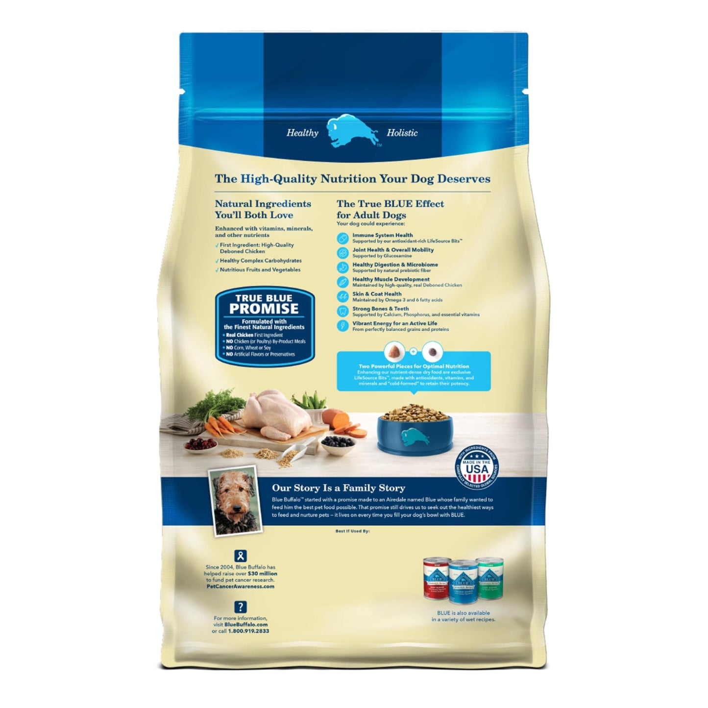 Blue Buffalo Life Protection Formula Natural Adult Dry Dog Food, Chicken and Brown Rice 5-lb Trial Size Bag