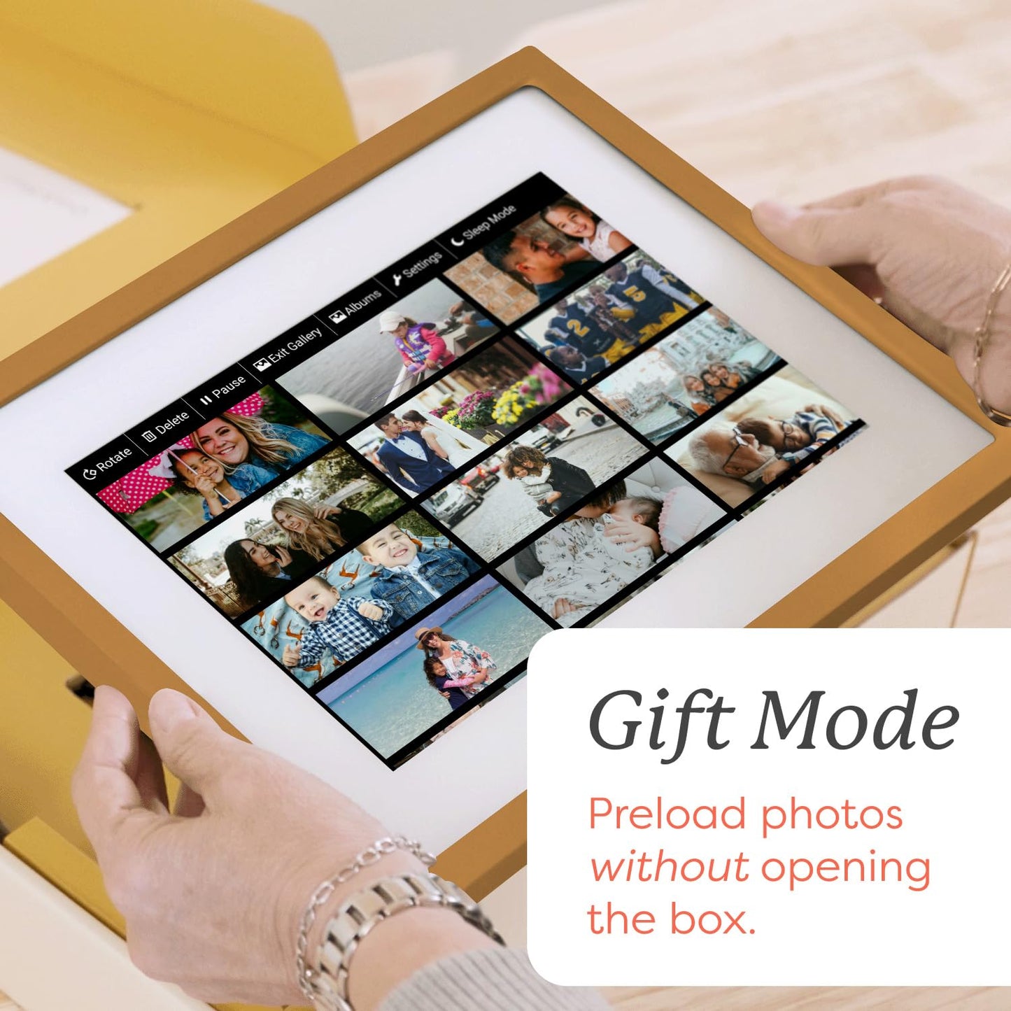 Skylight Frame – WiFi Digital Picture Frame Customer Support, Touch Screen Digital Photo Frame with Easy Setup, Photo Gifts for Parents and Grandparents - 10 Inch Black