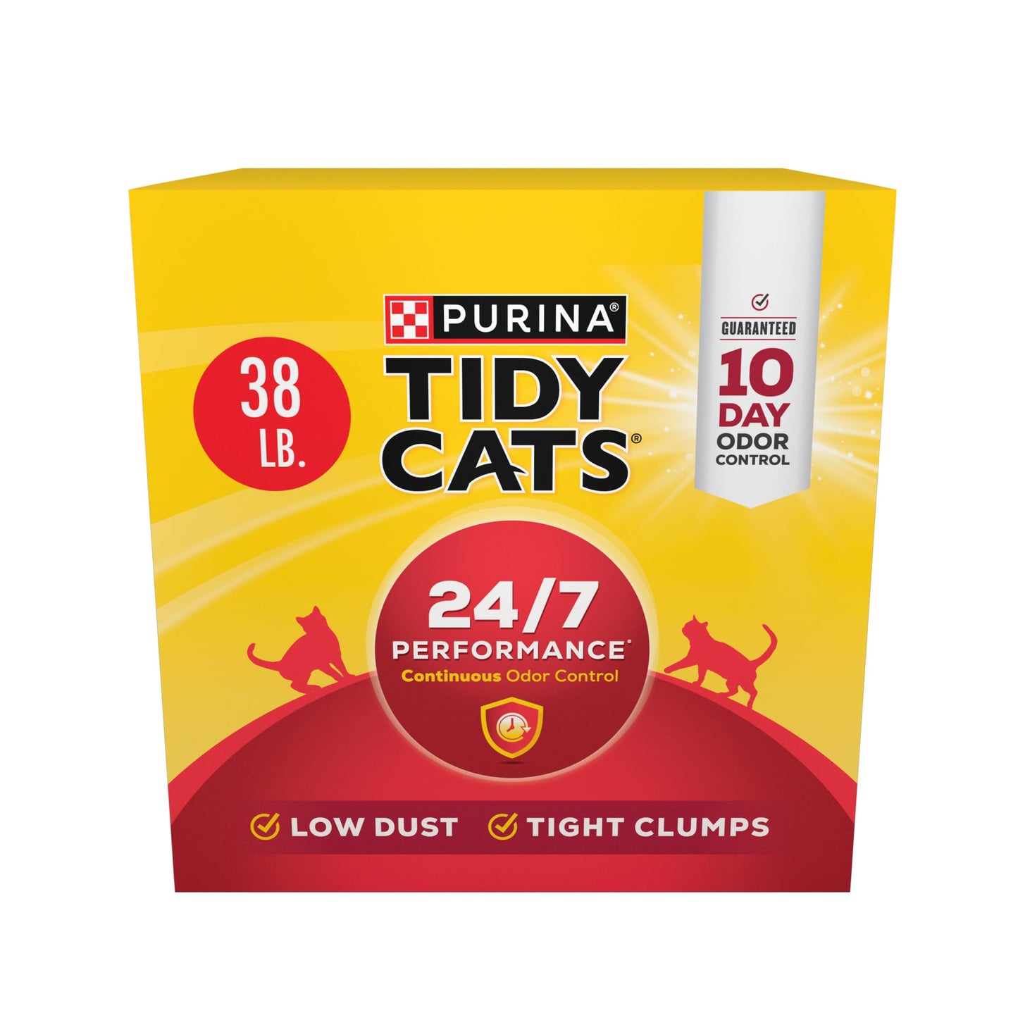 Purina Tidy Cats Clumping Cat Litter Odor Control, 24/7 Performance Multi Cat Litter - 16 lb. Bag