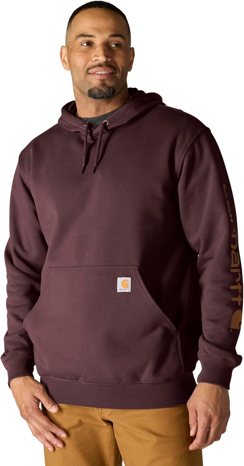 Carhartt Men's Loose Fit Midweight Logo Sleeve Graphic Sweatshirt
