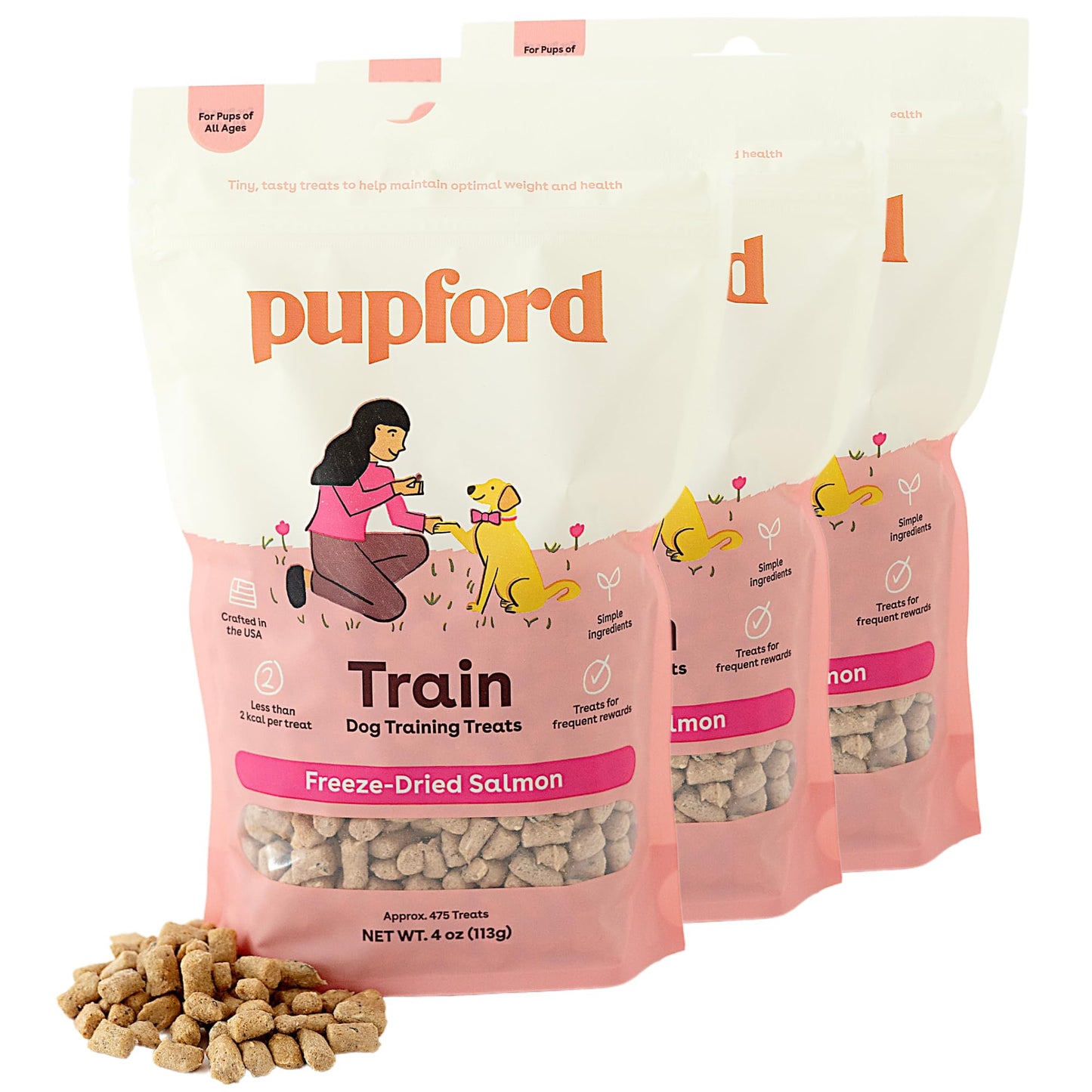 Pupford Freeze Dried Training Treats for Dogs & Puppies, 475+ Three Ingredient Bites (Beef Liver, 4 oz)