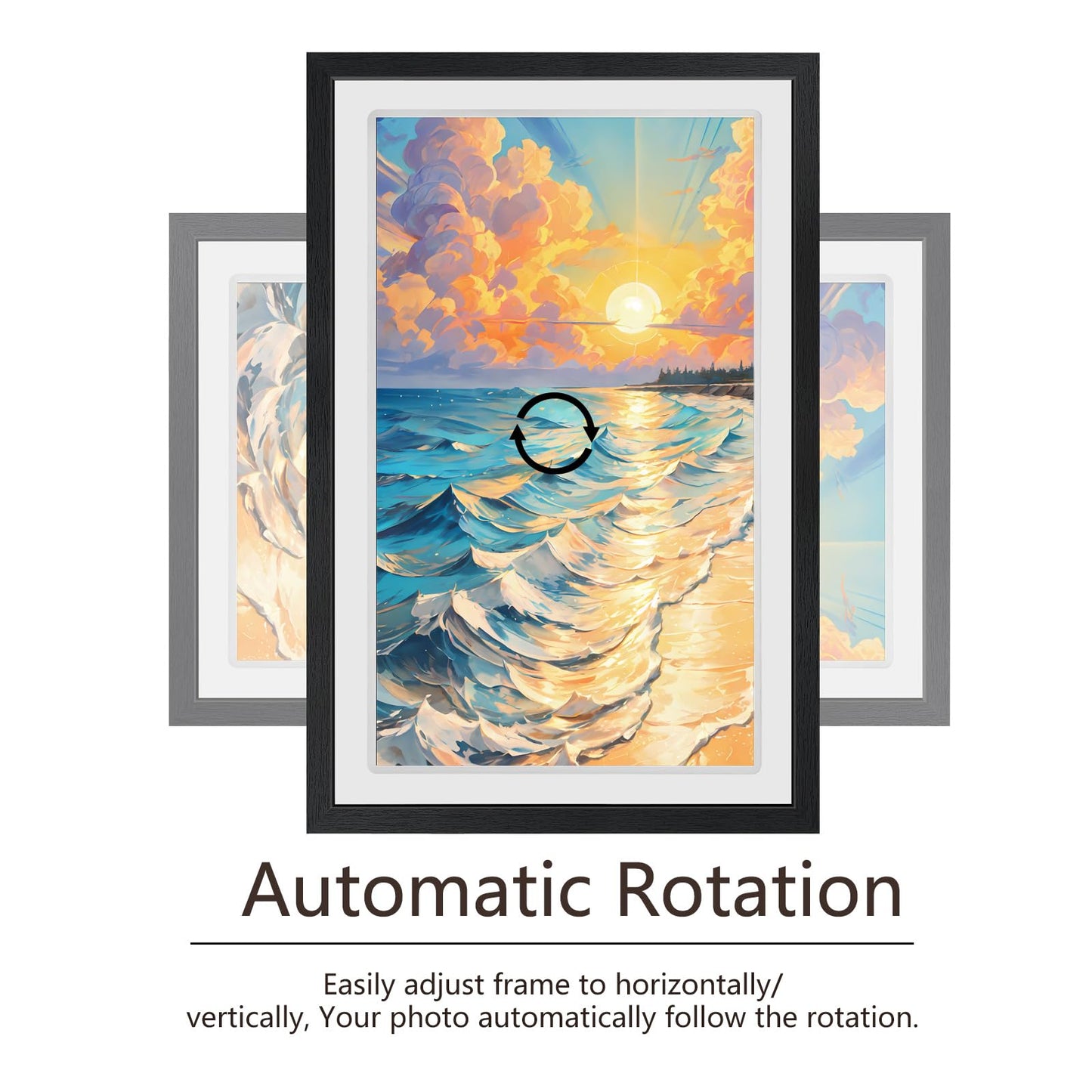 32GB FRAMEO 10.1 Inch Smart WiFi Digital Photo Frame 1280x800 IPS LCD Touch Screen, Auto-Rotate Portrait and Landscape, Built in 32GB Memory, Share Moments Instantly via Frameo App from Anywhere