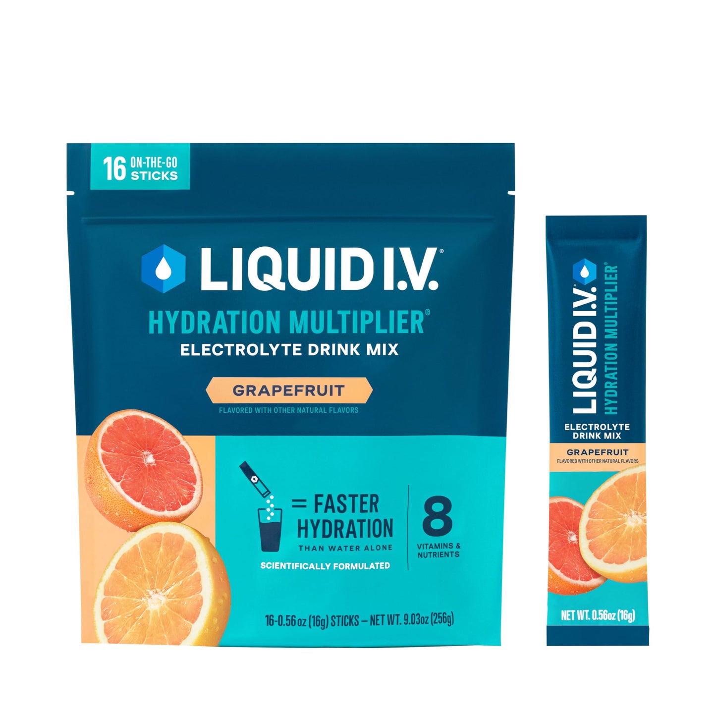Liquid I.V.® Hydration Multiplier - Cotton Candy | Electrolyte Powder Drink Mix | 1 Pack (16 Servings)