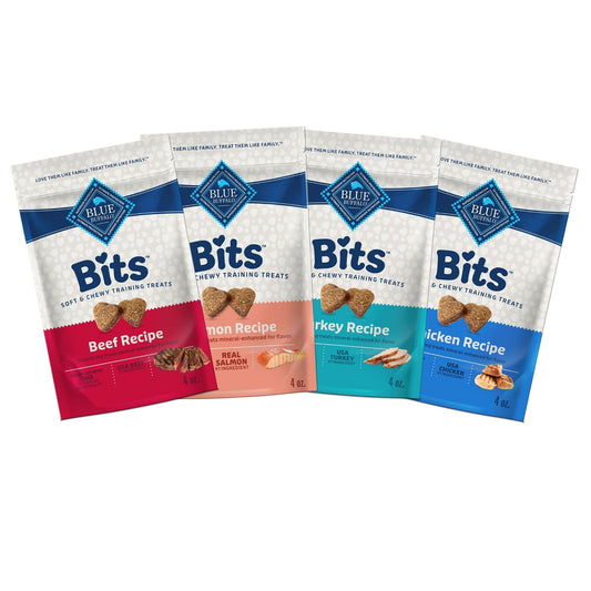 Blue Buffalo Bits Soft Dog Treats for Training, Made With Natural Ingredients & Enhanced with DHA, Chicken Recipe, 19-oz Bag