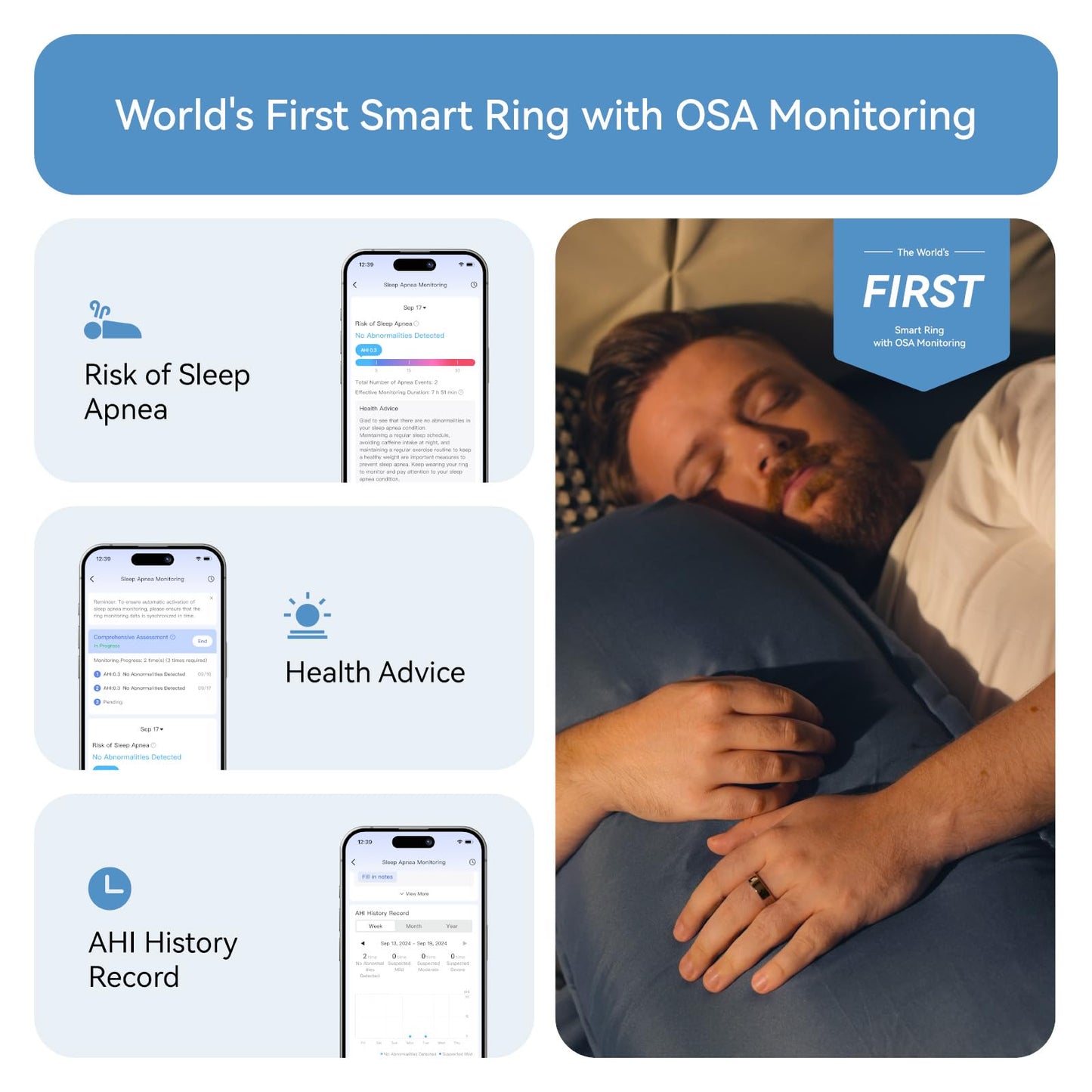 RingConn Gen 2, World’s First Smart Ring with Sleep Apnea Monitoring, No APP Subscription, 12-Day Battery Life, Stress/Heart Rate/Women's Health Tracker, Android & iOS Compatible (Gold, Size 10)