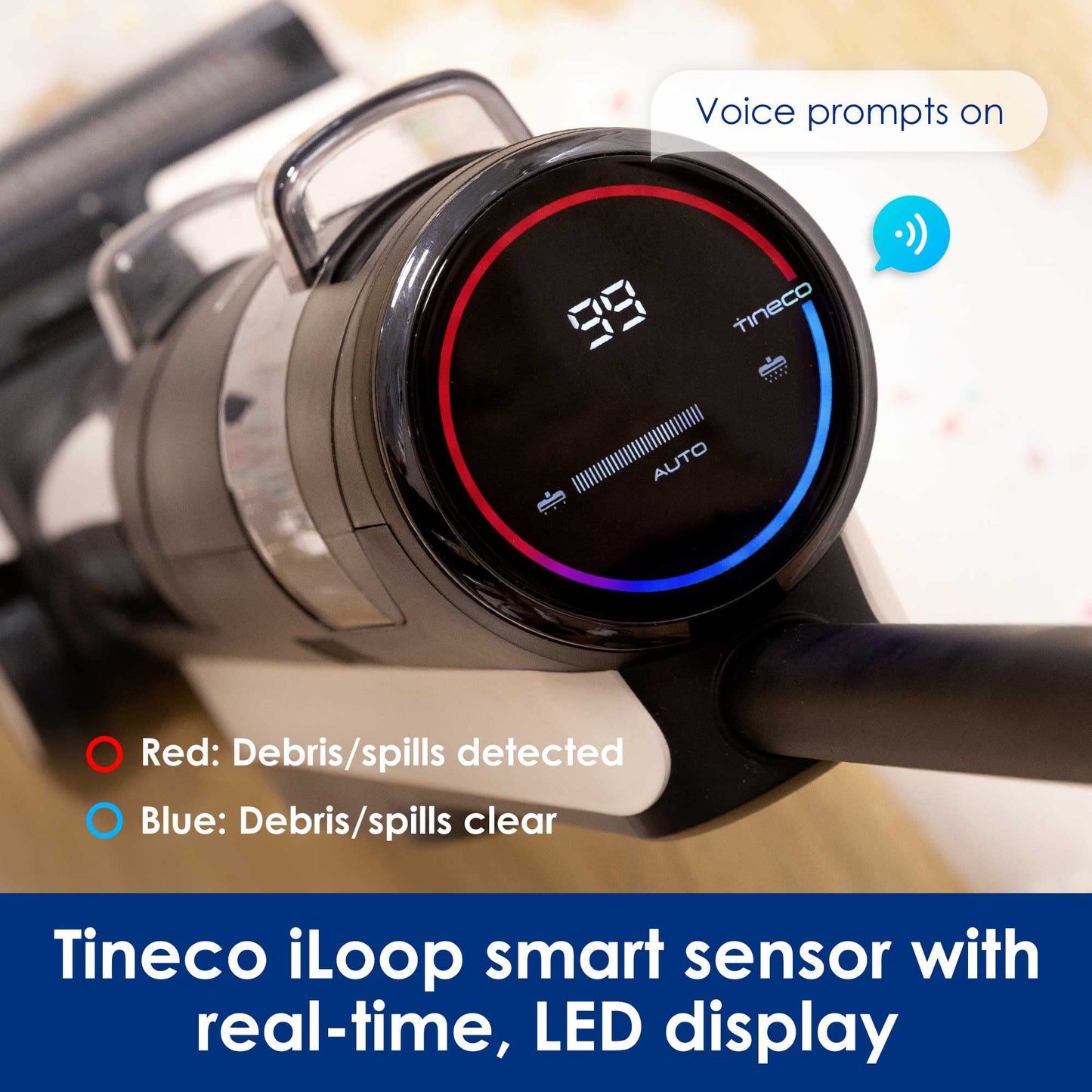 Tineco iFLOOR 3 Breeze Complete Wet Dry Vacuum Cordless Floor Cleaner and Mop One-Step Cleaning for Hard Floors