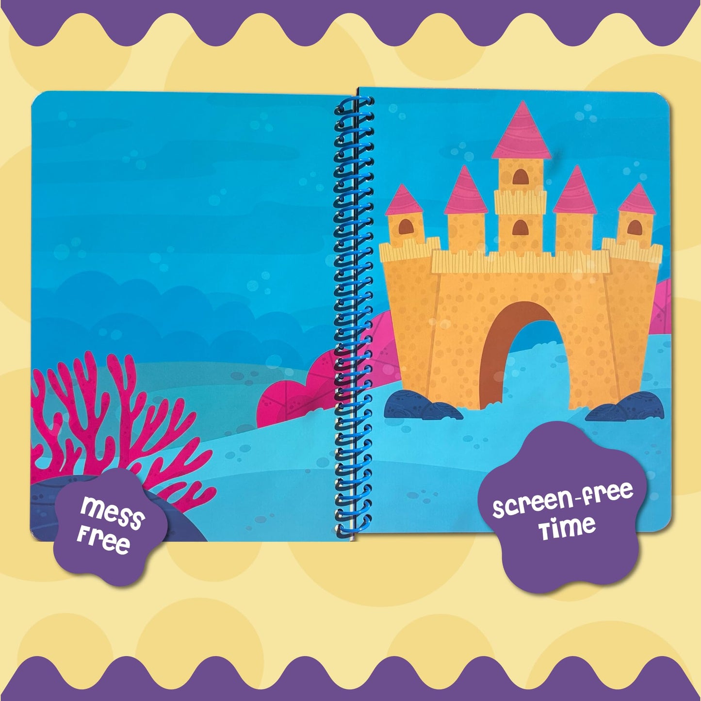 Stick4Ever Jelly Sticker Book - for Kids - Waterproof, Easy to Clean Reusable Sticker Book for Toddlers- Reusable Road Trip Activities for Kids - Stocking Stuffers for Toddlers (Forest)