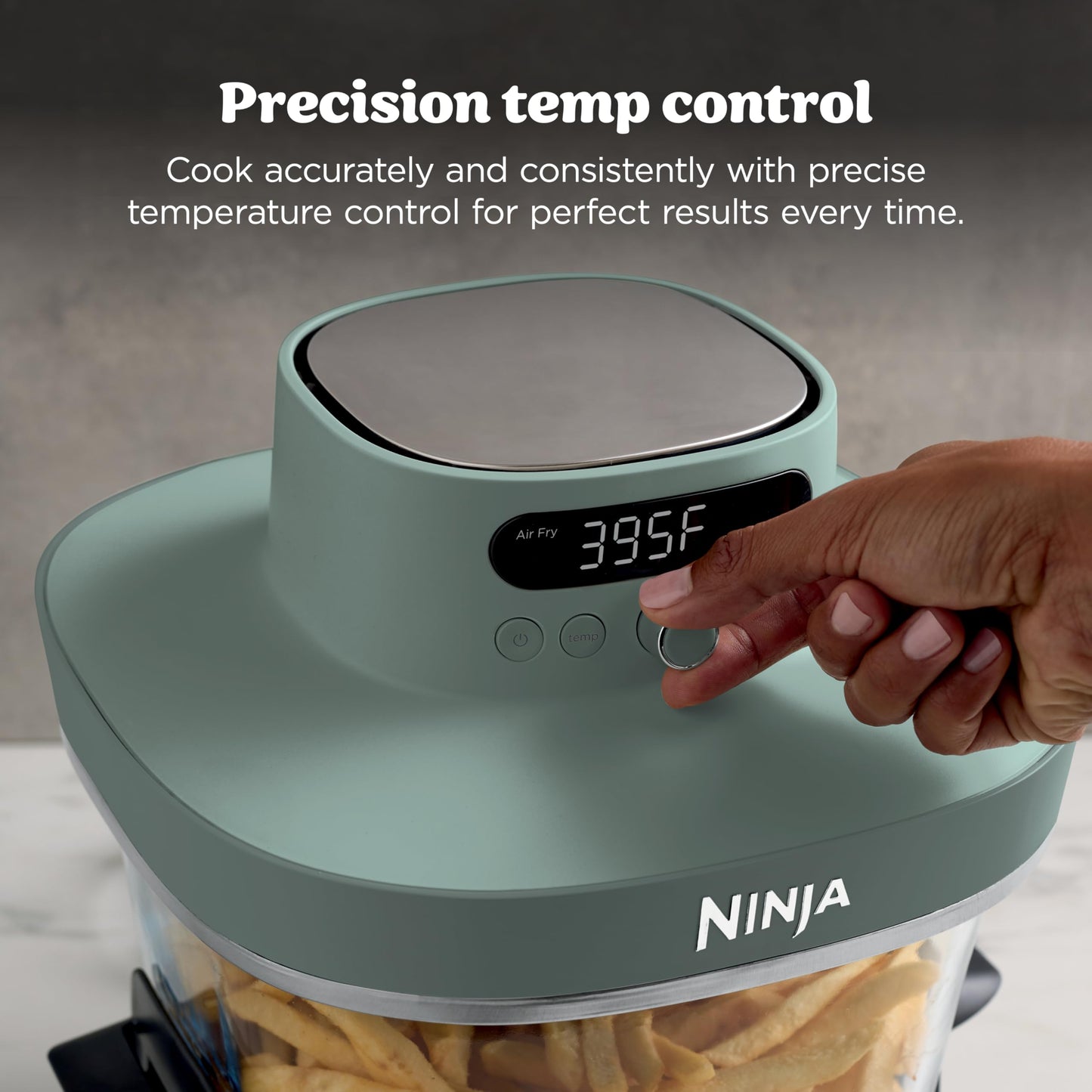 Ninja Crispi Pro 6-in-1 Glass Air Fryer | 6qt & 2.5qt Glass Containers with Storage Lids | Non-Toxic | Meal Prep, Microwave, Freezer & Dishwasher Safe | Air Fry, Bake & More | Cyberspace | AS101CY