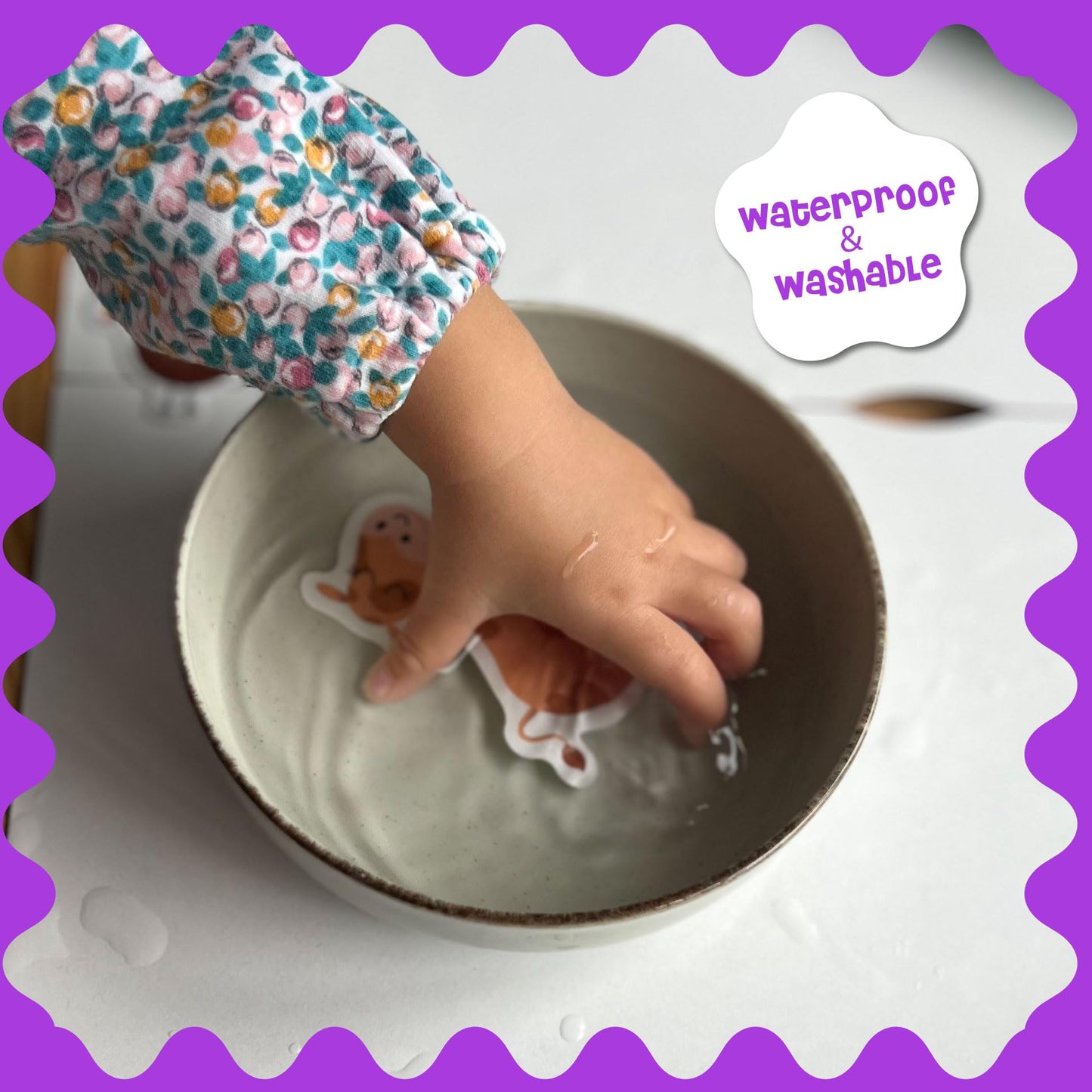 Stick4Ever Jelly Sticker Book - for Kids - Waterproof, Easy to Clean Reusable Sticker Book for Toddlers- Reusable Road Trip Activities for Kids - Stocking Stuffers for Toddlers (Forest)