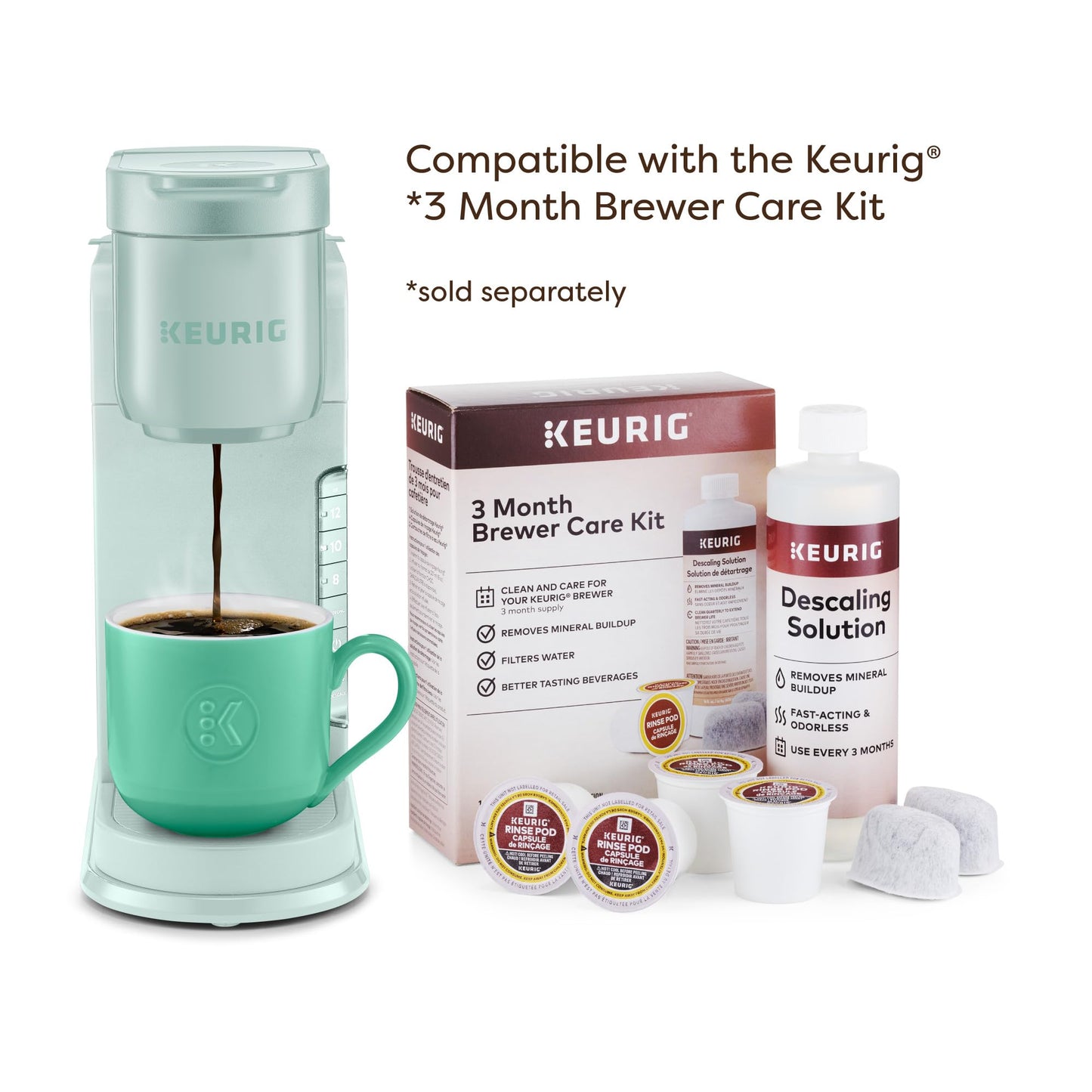 Keurig K-Express Single Serve K-Cup Pod Coffee Maker, 3 Brew Sizes, Strong Button Feature, 42oz Removable Reservoir, Black