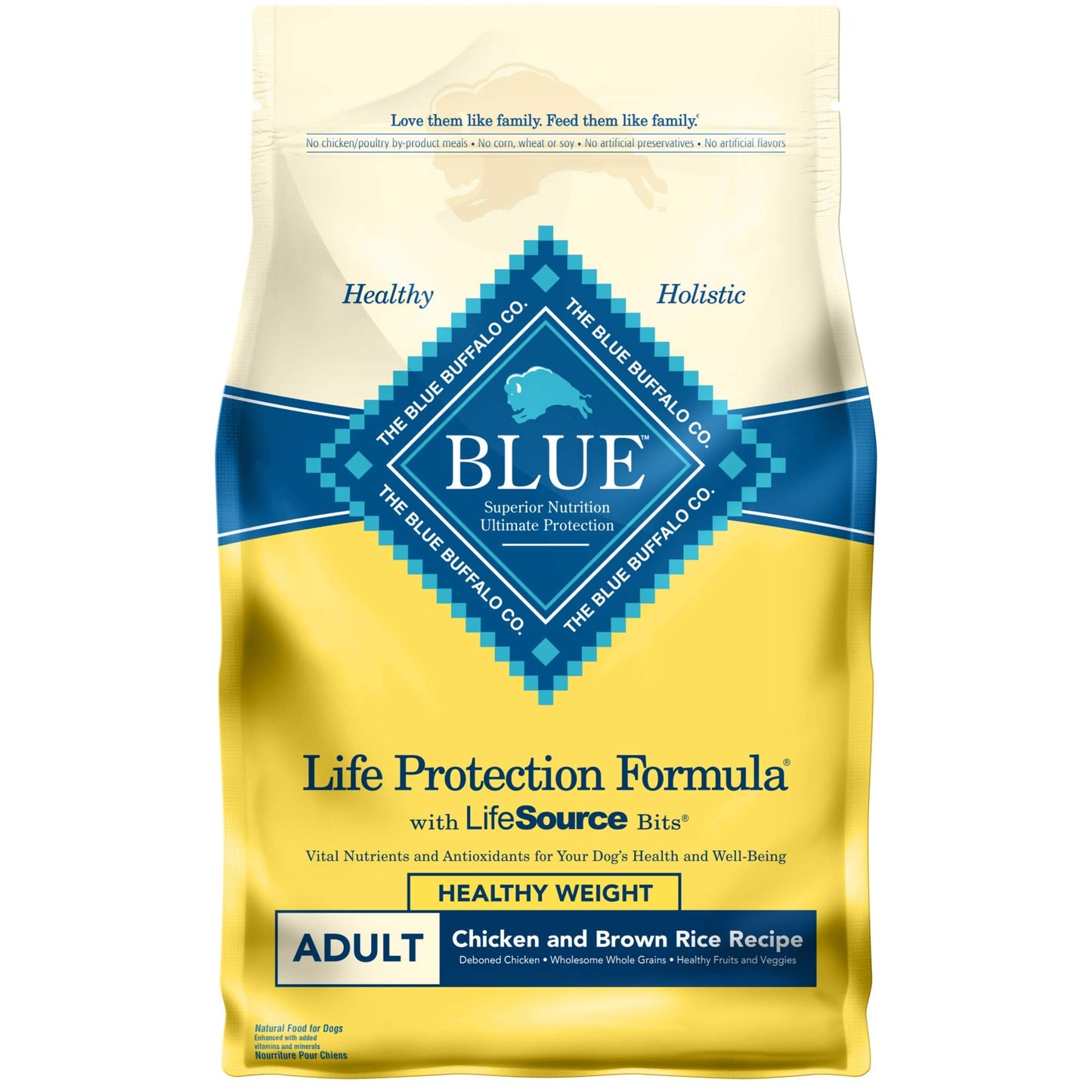 Blue Buffalo Life Protection Formula Natural Adult Small Breed Dry Dog Food, Chicken and Brown Rice 5-lb Trial Size Bag
