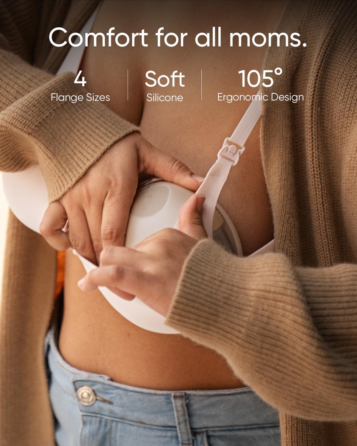 eufy Security Breast Pump S1 Pro, Heated Wearable, Slim Hands-Free with Industry-Leading HeatFlow Tech, Wireless Charging Case, App-Controlled OptiRhythm, Hospital-Grade Suction, in-Bra Use