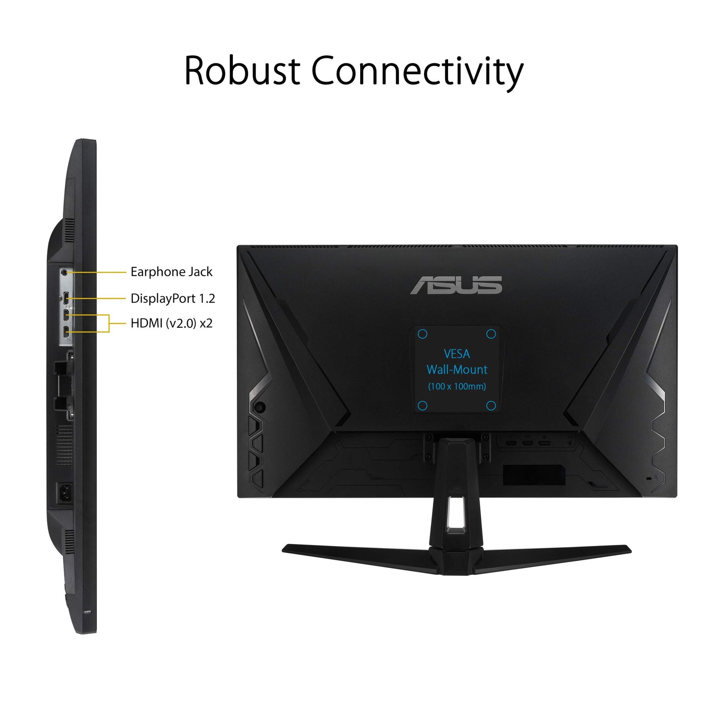 ASUS ROG Strix 32” 4K OLED Gaming Monitor (XG32UCWG) - TrueBlack Glossy OLED, Dual Mode (4K@165Hz, FHD@330Hz), 0.03ms, G-SYNC Compatible, Neo Proximity Sensor, USB-C, HDMI 2.1, 3 yr Warranty