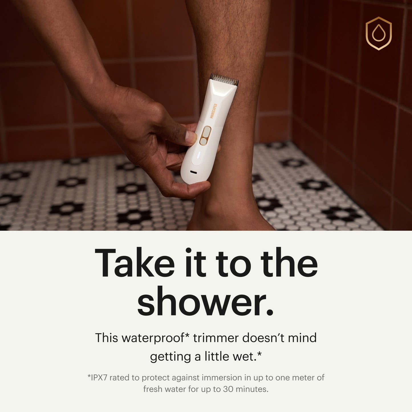 MANSCAPED® The Lawn Mower® 5.0 Ultra Groin & Body Hair Trimmer – Dual-Head SkinSafe® Trimmer & Foil Blades, Waterproof Wet/Dry Groomer, USB-C Rechargeable with Travel Case, Men’s Ball Shaver, Black