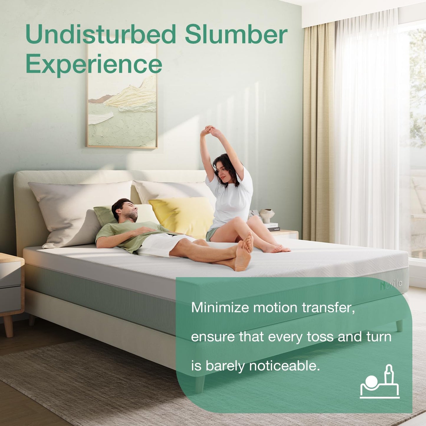 Novilla Full Size Mattress, 10 inch Full Gel Memory Foam Mattress for Cool Night & Pressure Relief, Medium Firm in a Box, Bliss