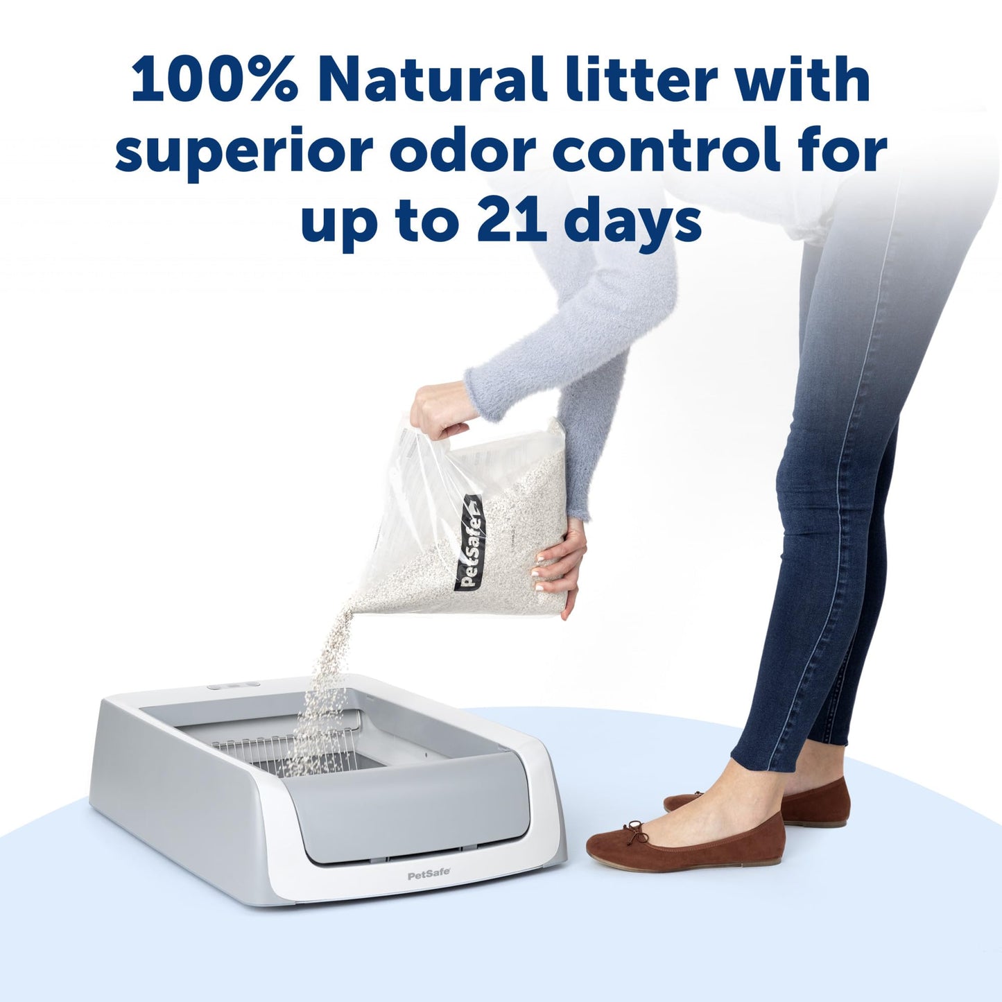 PetSafe ScoopFree Premium Crystal Cat Litter - Outperforms Clay Litter - Refill Packs - Reusable Tray Compatible - Fresh Scent - 4.3 lb Bags - 2 Pack