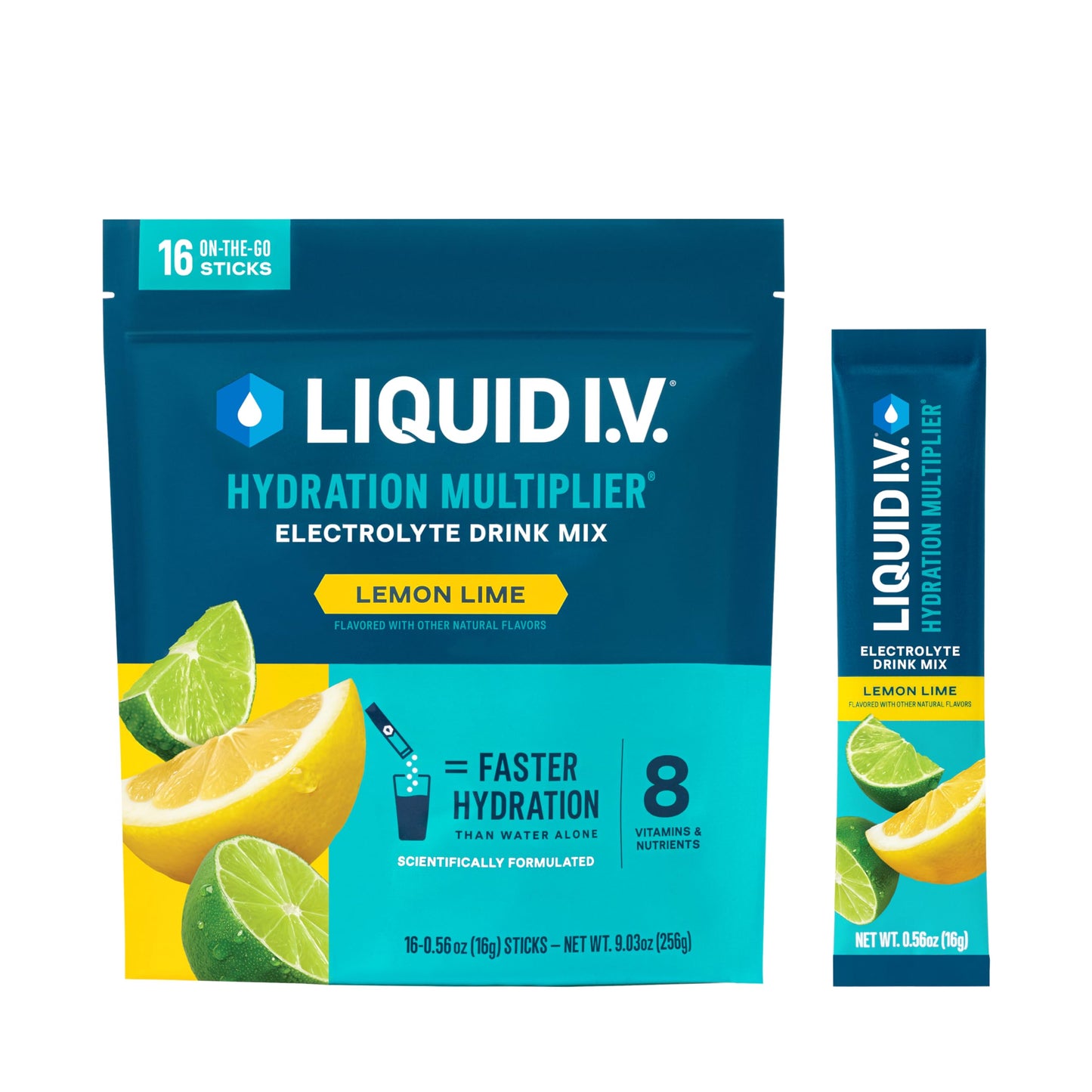 Liquid I.V.® Hydration Multiplier - Cotton Candy | Electrolyte Powder Drink Mix | 1 Pack (16 Servings)