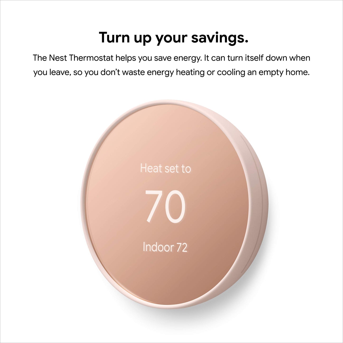 Google Nest Thermostat - Smart Thermostat for Home - Programmable Wifi Thermostat - Snow