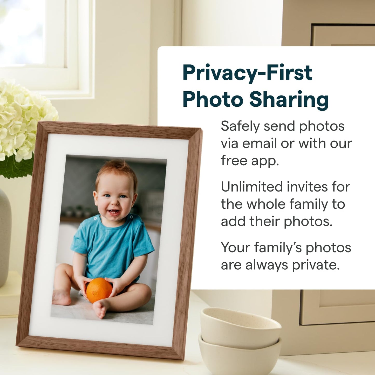 Skylight Frame – WiFi Digital Picture Frame Customer Support, Touch Screen Digital Photo Frame with Easy Setup, Photo Gifts for Parents and Grandparents - 10 Inch Black