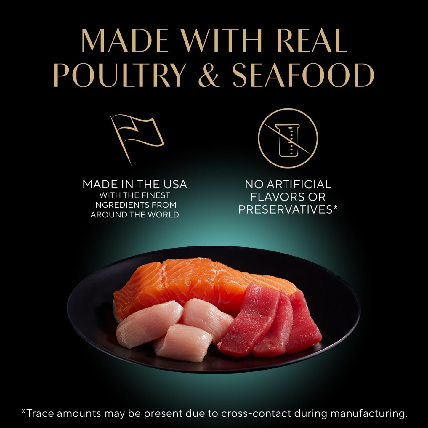 Sheba Perfect Portions Wet Cat Food Cuts in Gravy, Roasted Chicken Entree, with Sustainable Salmon, Tender Turkey Entree, 2.6 oz. Twin-Pack Trays (24 Count, 48 Servings)