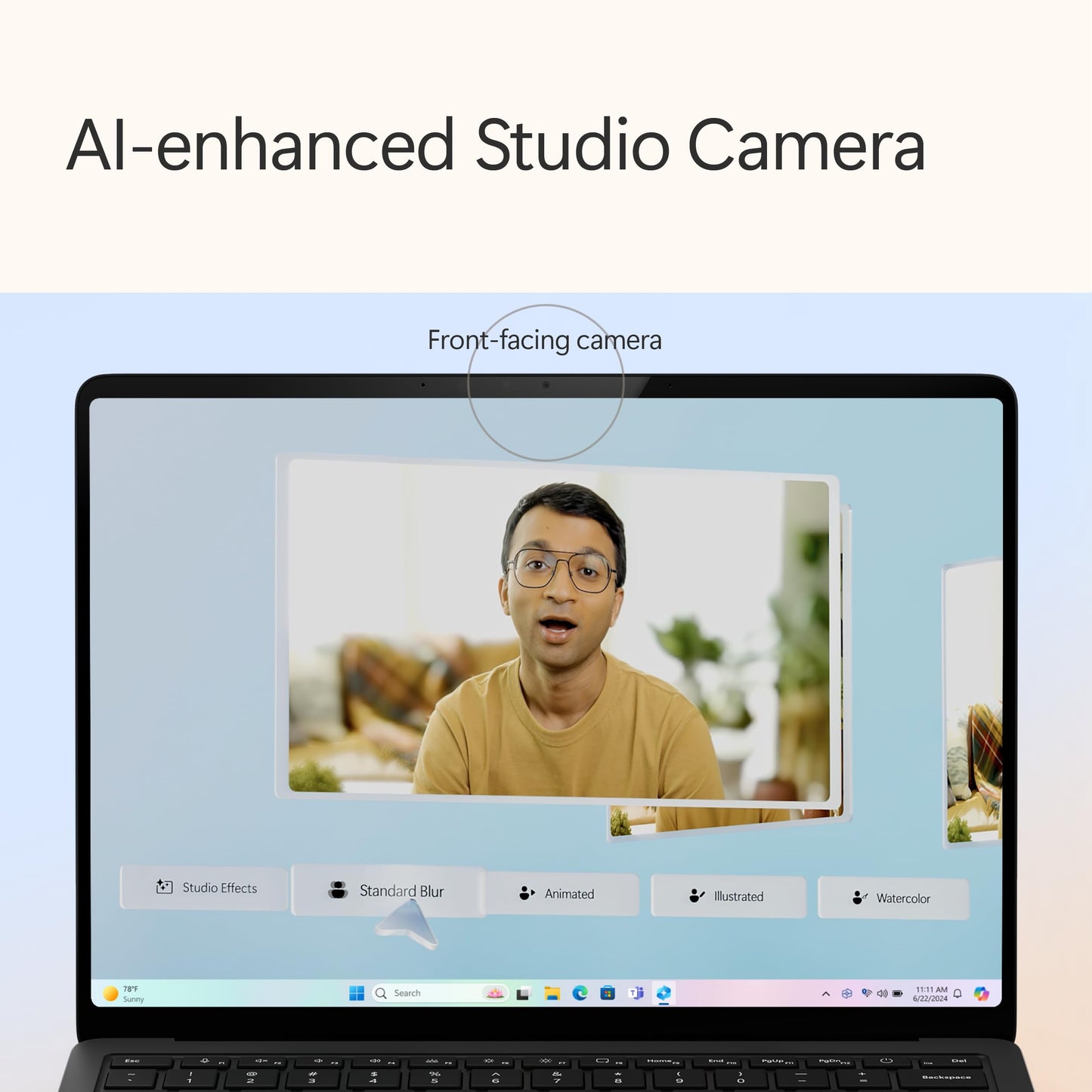 Microsoft Surface Laptop (2024), Windows 11 Copilot+ PC, 15" Touchscreen Display, Snapdragon X Elite (12 core), 32GB RAM, 1TB SSD Storage, Black