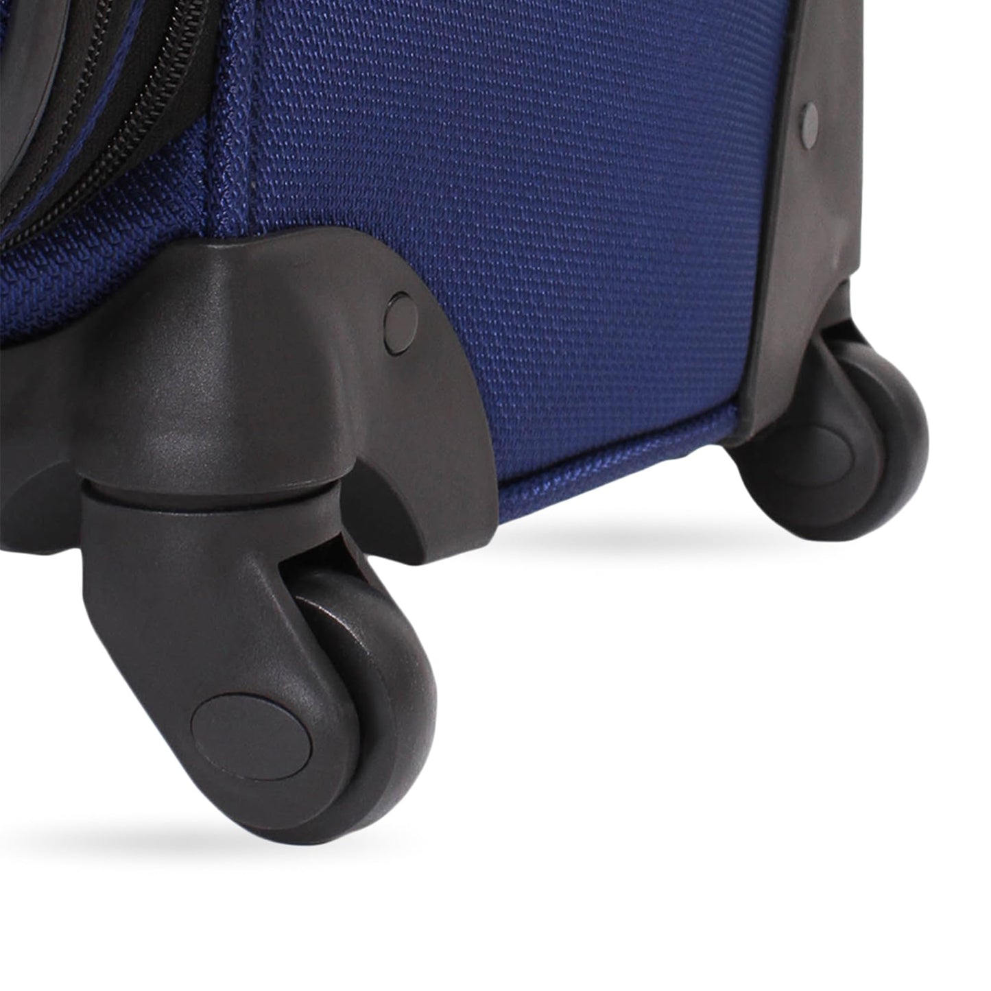 SwissGear Sion Softside Expandable Luggage – Medium Checked Suitcase with 360 Degree Wheels & Retractable Handle – 25 Inch, Perfect for 1-7 Night Trips – Blue