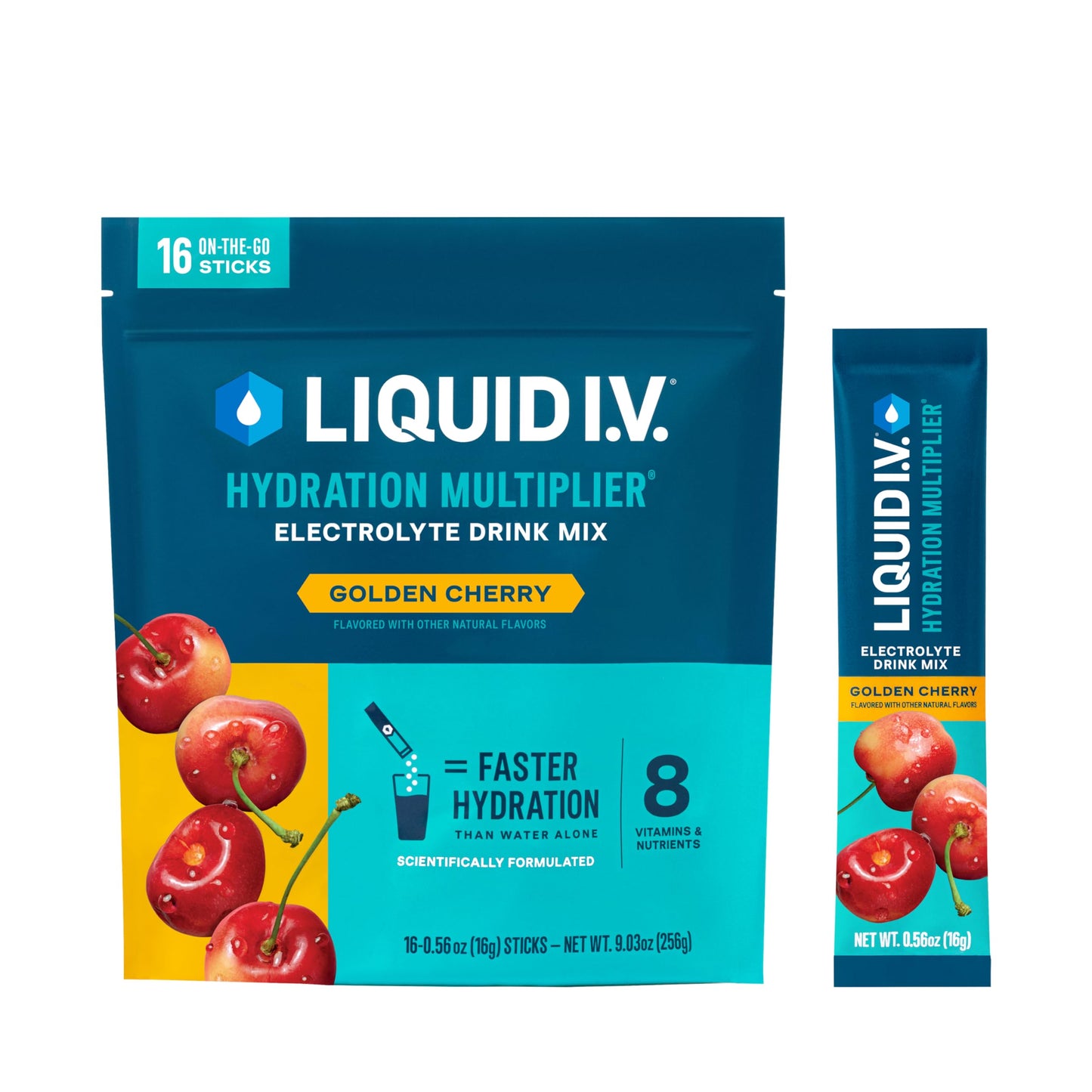 Liquid I.V.® Hydration Multiplier - Cotton Candy | Electrolyte Powder Drink Mix | 1 Pack (16 Servings)
