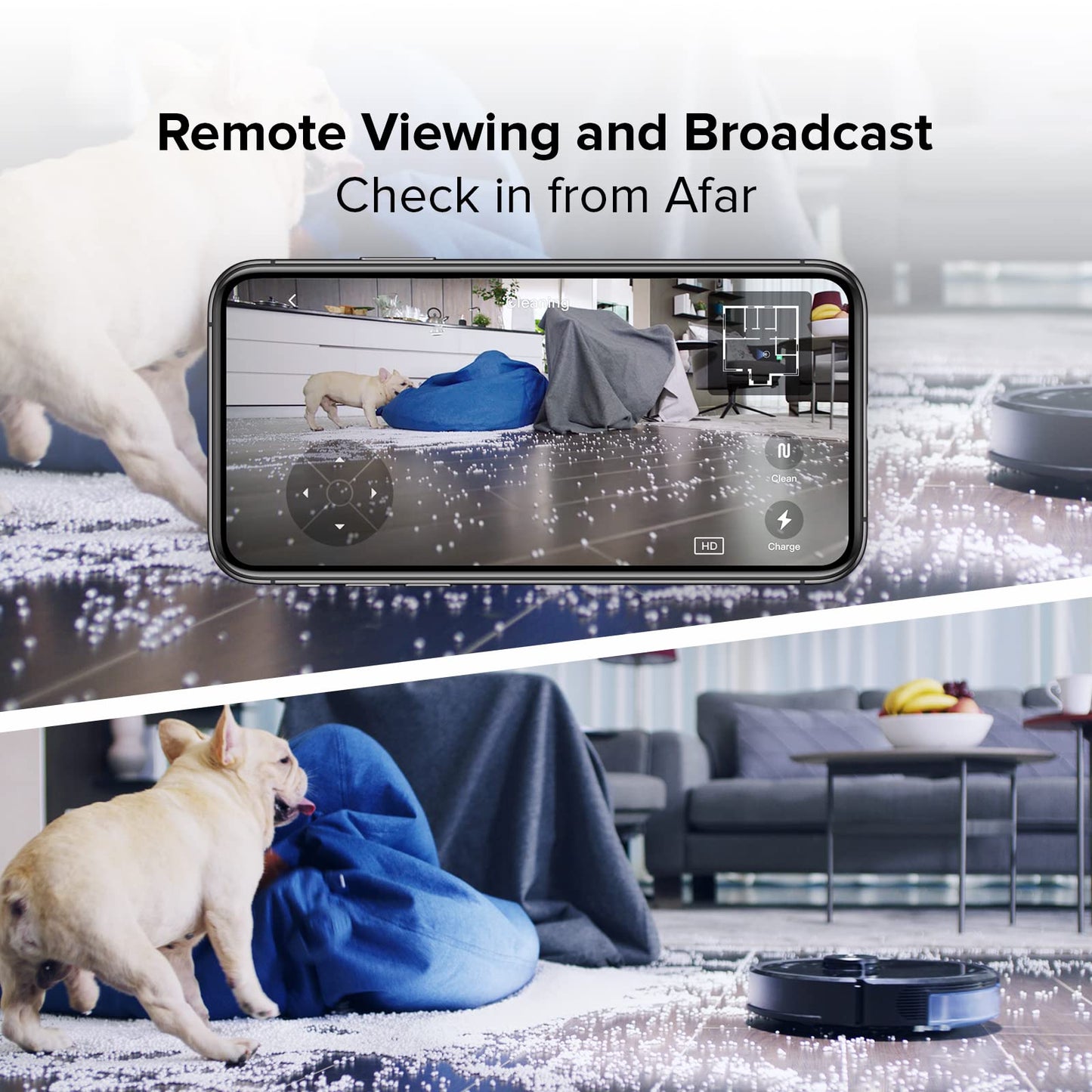 roborock Q7 M5+ Robot Vacuum and Mop, Upgraded from Q5 Max+, Up to 7-9 Weeks Self-Empty, 10000Pa Suction, Dual Anti-Tangle System for Pet Hair & Carpet, PreciSense LiDAR Navigation, App Control, Black