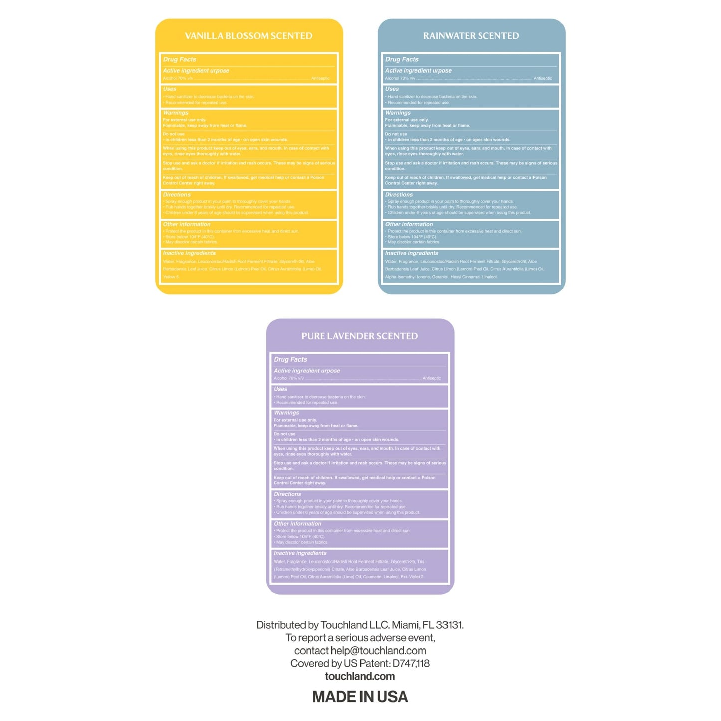 Touchland Special Edition Confetti Cake Mist + Frosted Sparkle Case Set, Scented & Stylish Hydrating Hand Sanitizer Spray Bundle, Travel Size, Dye Free, Amazon Exclusive