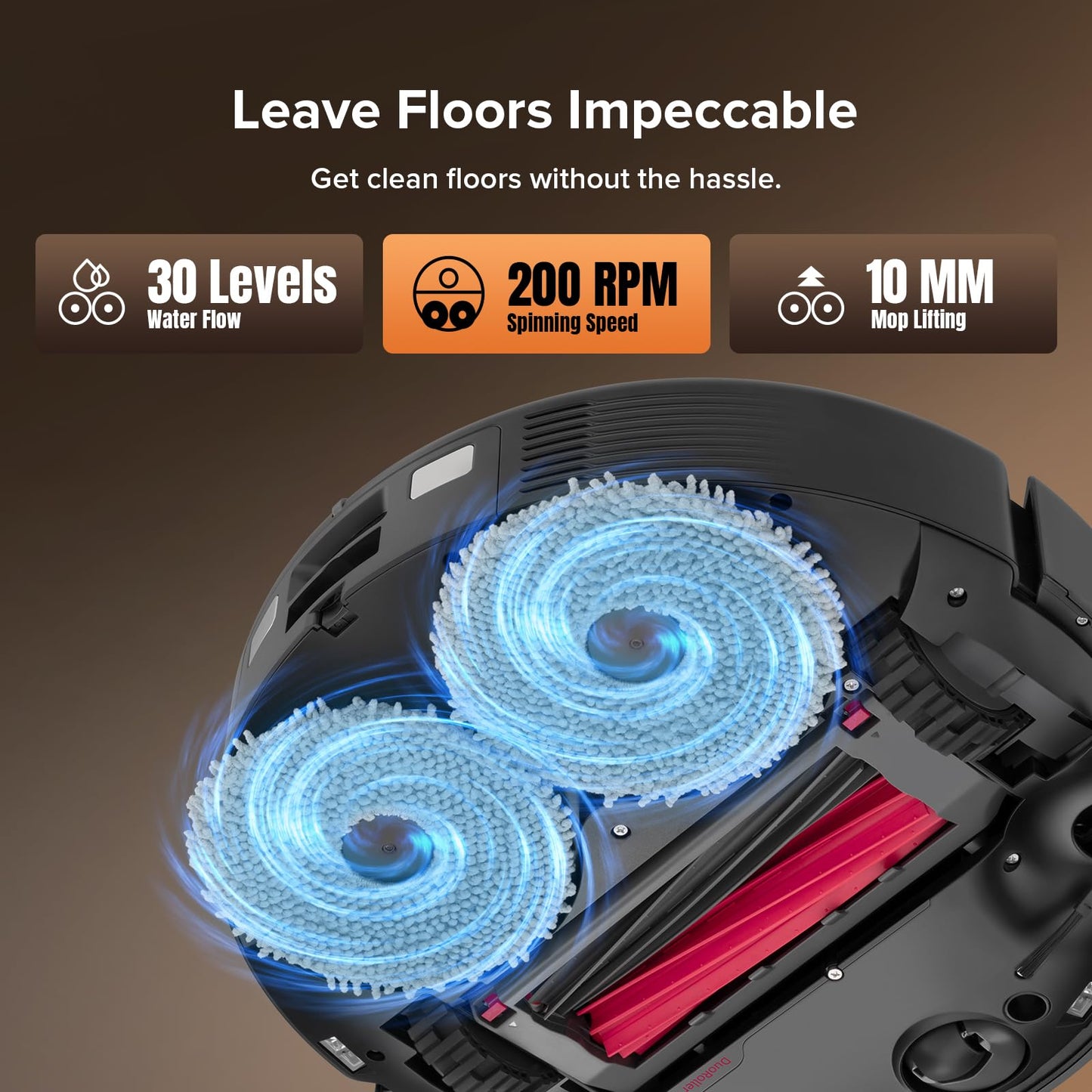 Roborock Qrevo Edge S5A Robot Vacuum and Mop, 18,500Pa, Zero-Tangling, DuoDivide Main Brush, FlexiArm Side Brush, Hot Water Mop Washing & Self-Cleaning, Warm Air Drying, Self-Emptying, Black