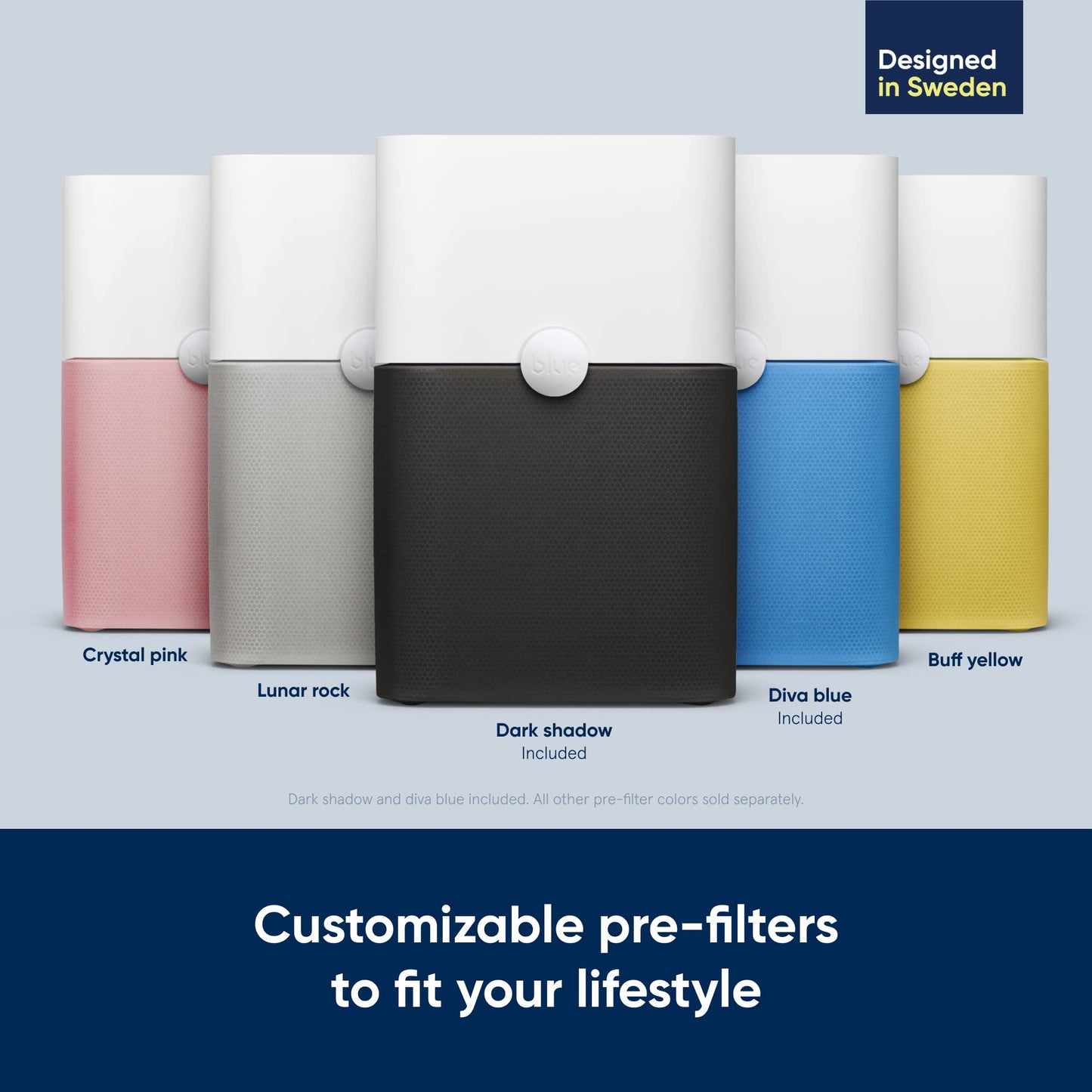 BLUEAIR Air Purifier for Small Room, Bedroom, Home, Cleans 926 sqft in one hour, HEPASilent Air Cleaner for Pets, Allergens, Virus, Dust, Mold, Smoke - Blue Pure 511i Max