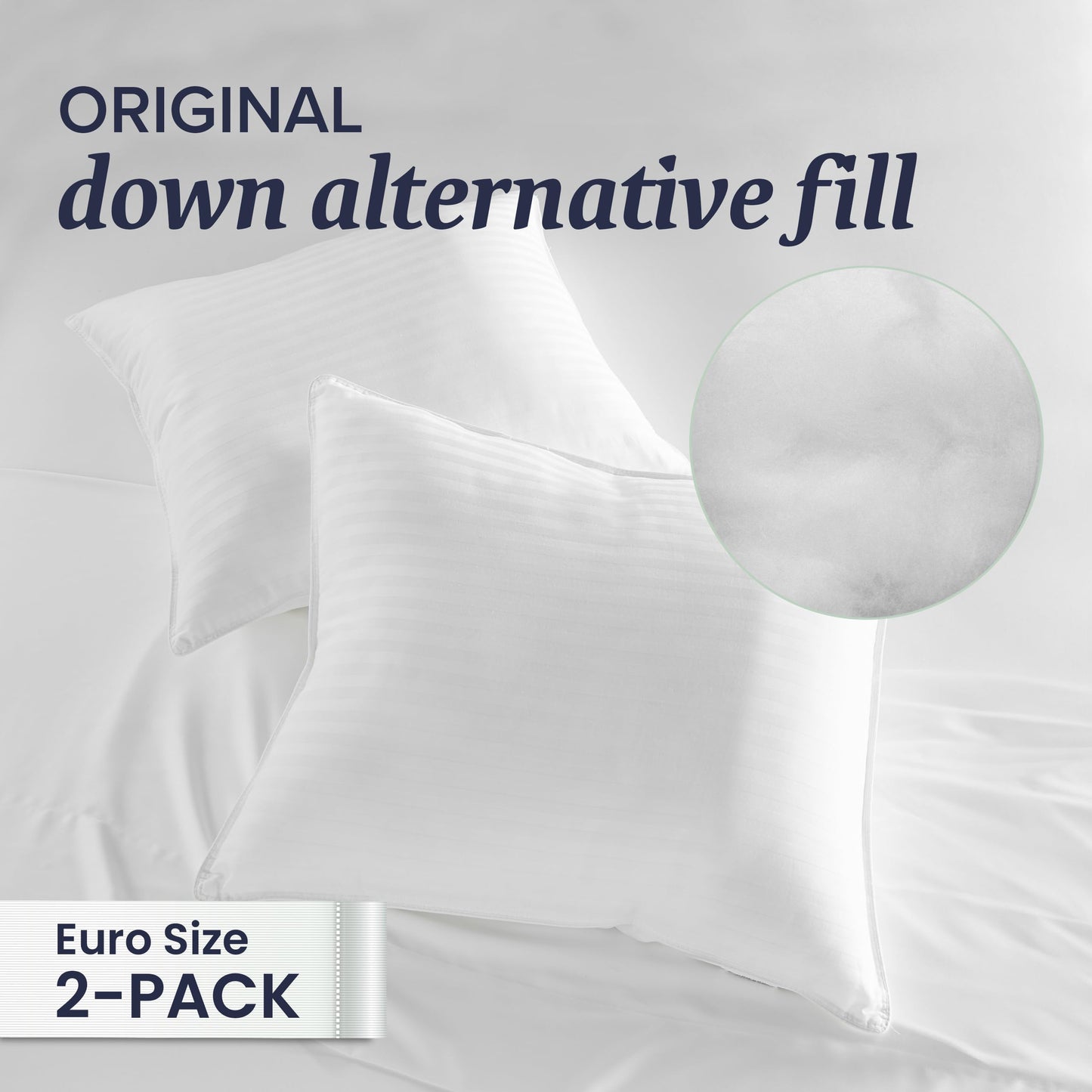 Beckham Hotel Collection Bed Pillows Standard/Queen Size Set of 2 - Original Soft Down Alternative Pillow for Sleeping - Soft Support for Back, Stomach or Side Sleepers